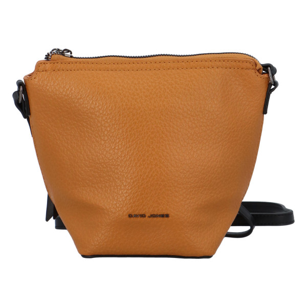 Dámska crossbody kabelka tmavožltá - David Jones Emily