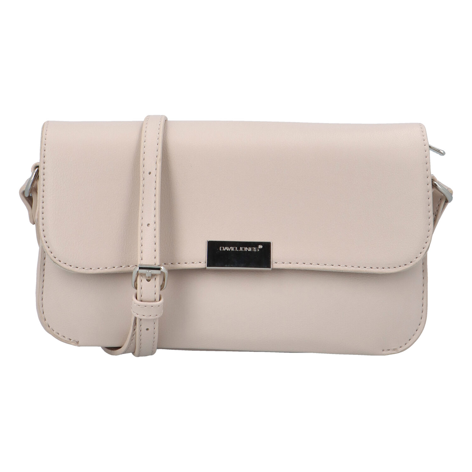 Malá dámska crossbody kabelka béžová - David Jones Brianna