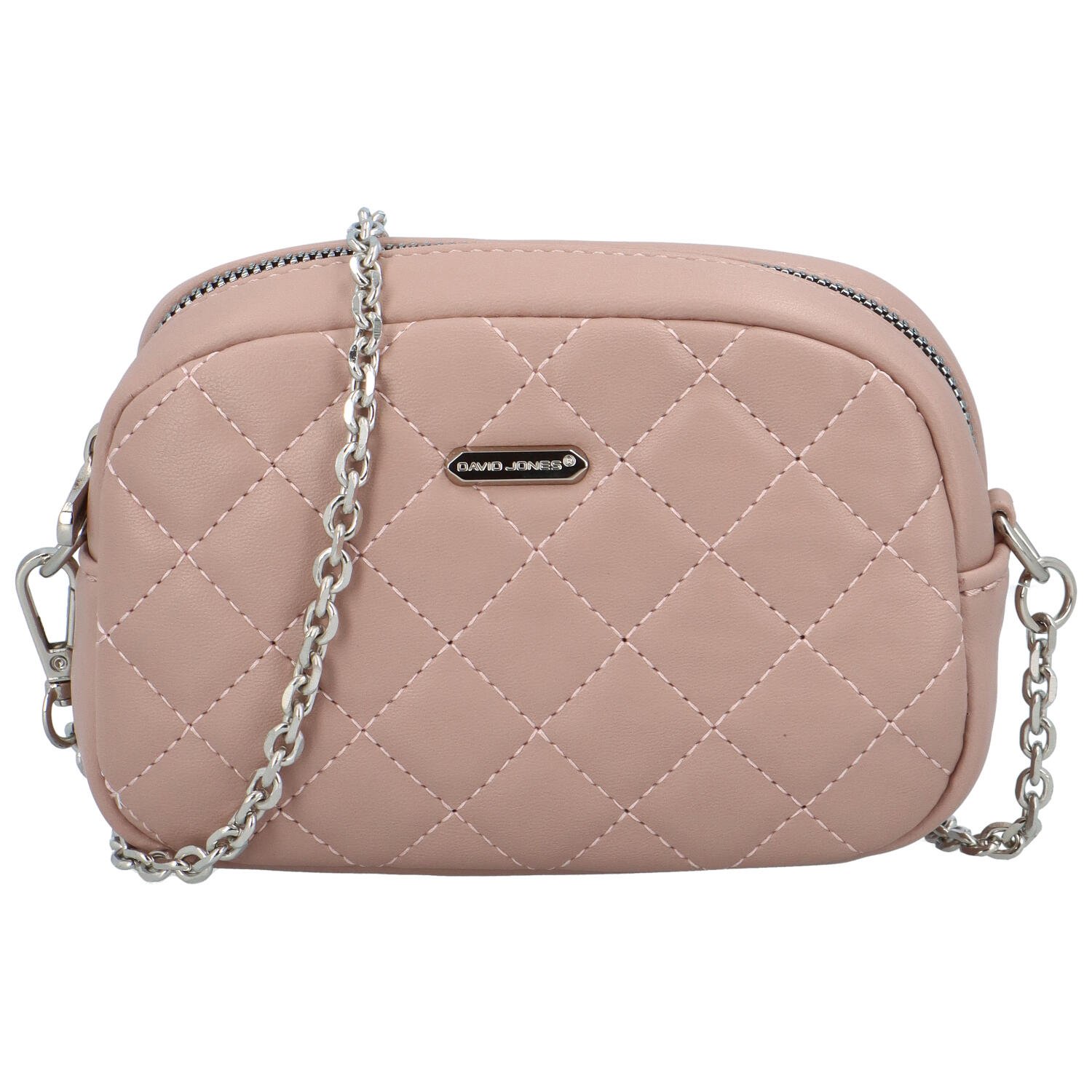 Dámska crossbody kabelka bledo ružová - David Jones Audrey