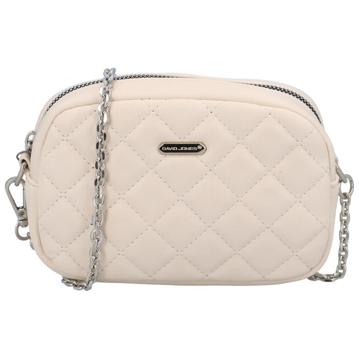 Dámska crossbody kabelka svetlobéžová - David Jones Audrey