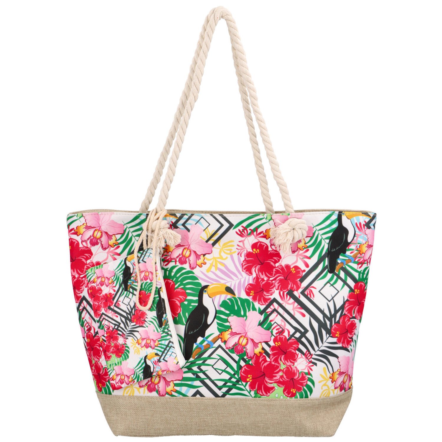 Plážová taška farebná - Delami Tucani