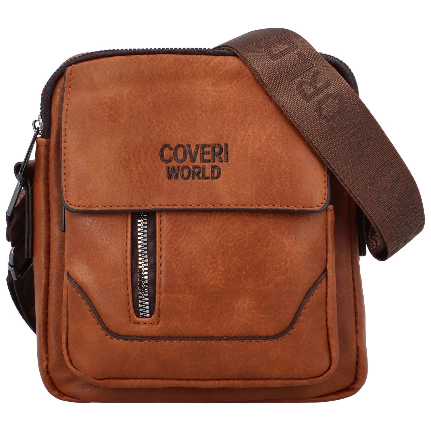 Pánska crossbody taška na doklady hnedá - Coveri Joachym