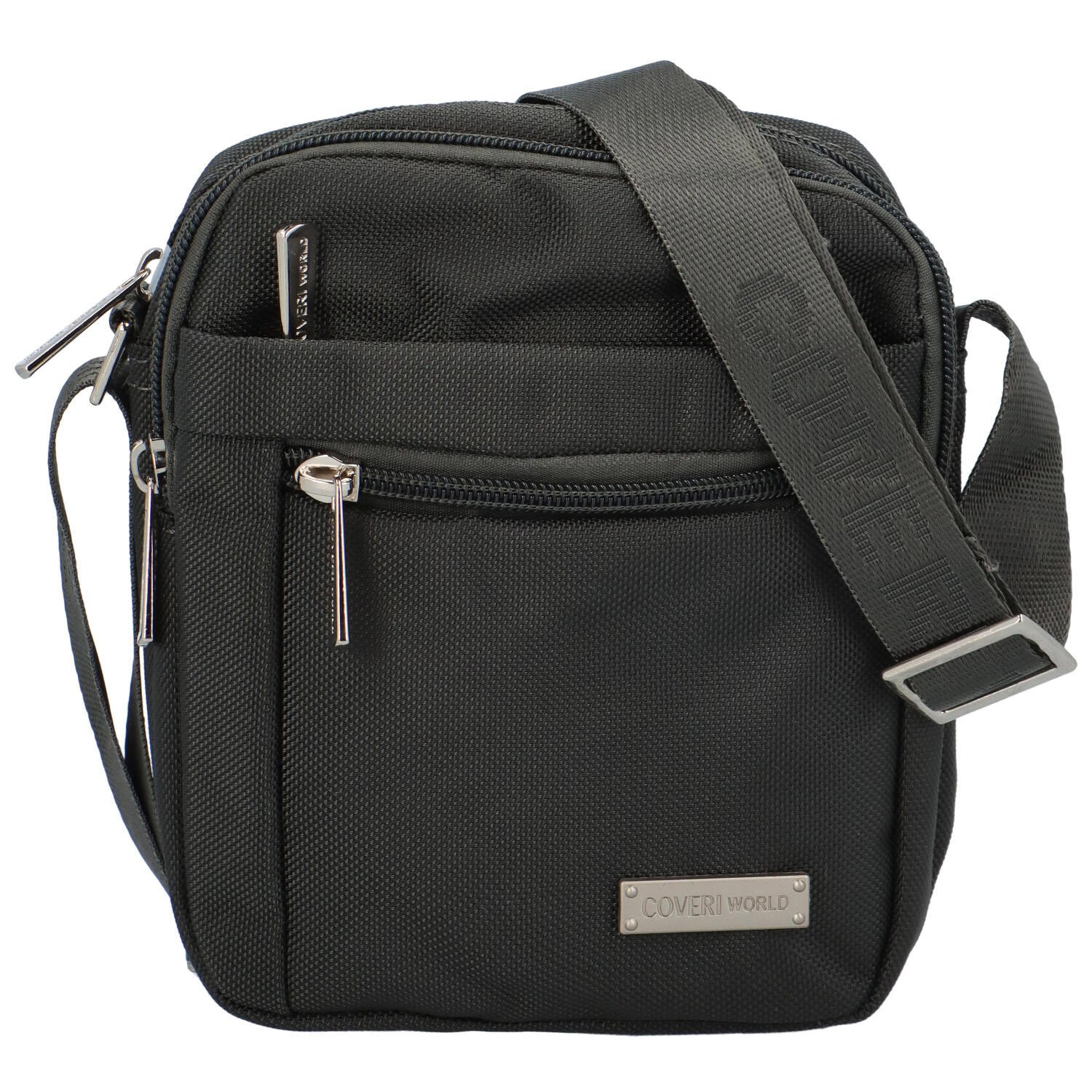 Pánska crossbody taška na doklady tmavosivá - Coveri Lukan