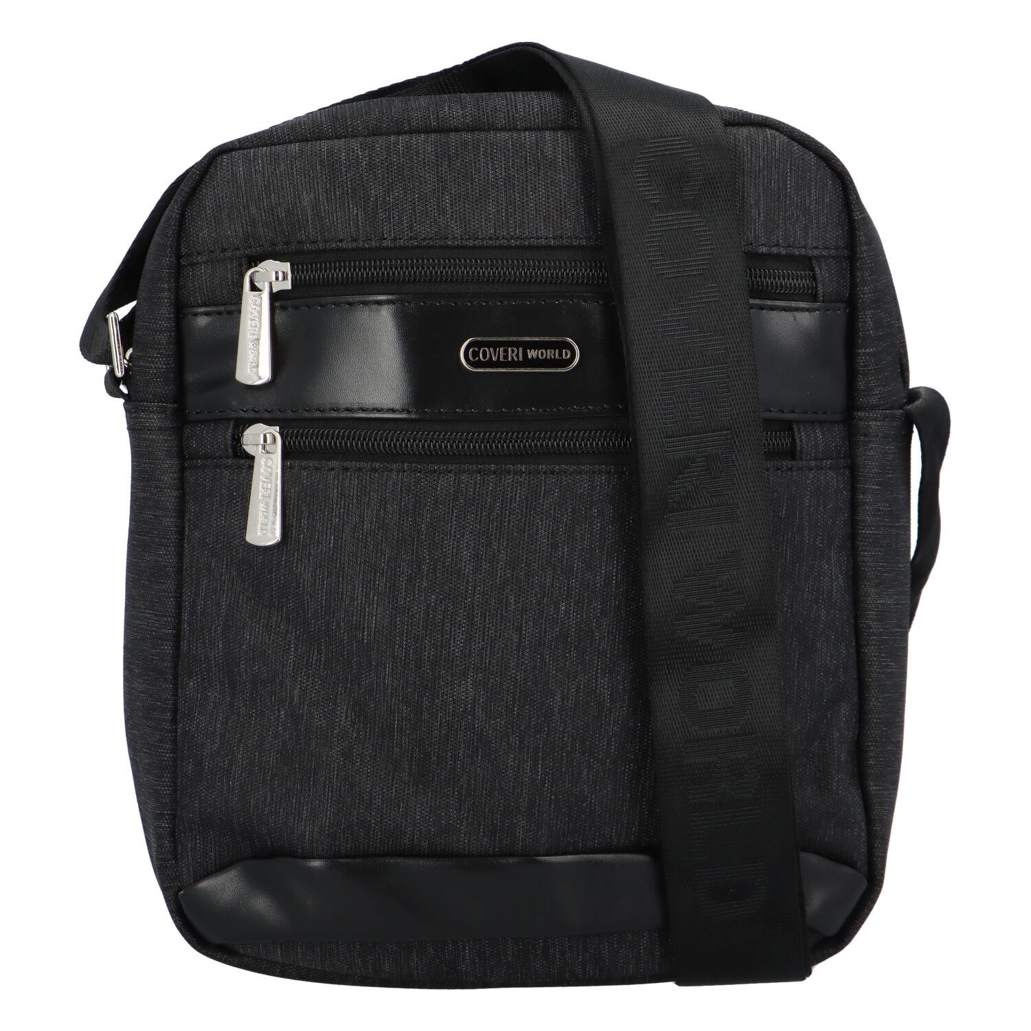 Pánska crossbody taška čierna - Coveri Limon