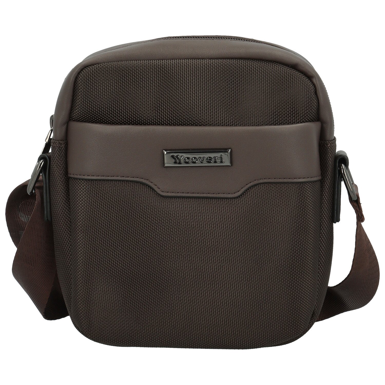 Pánska crossbody taška coffee - Coveri Santino