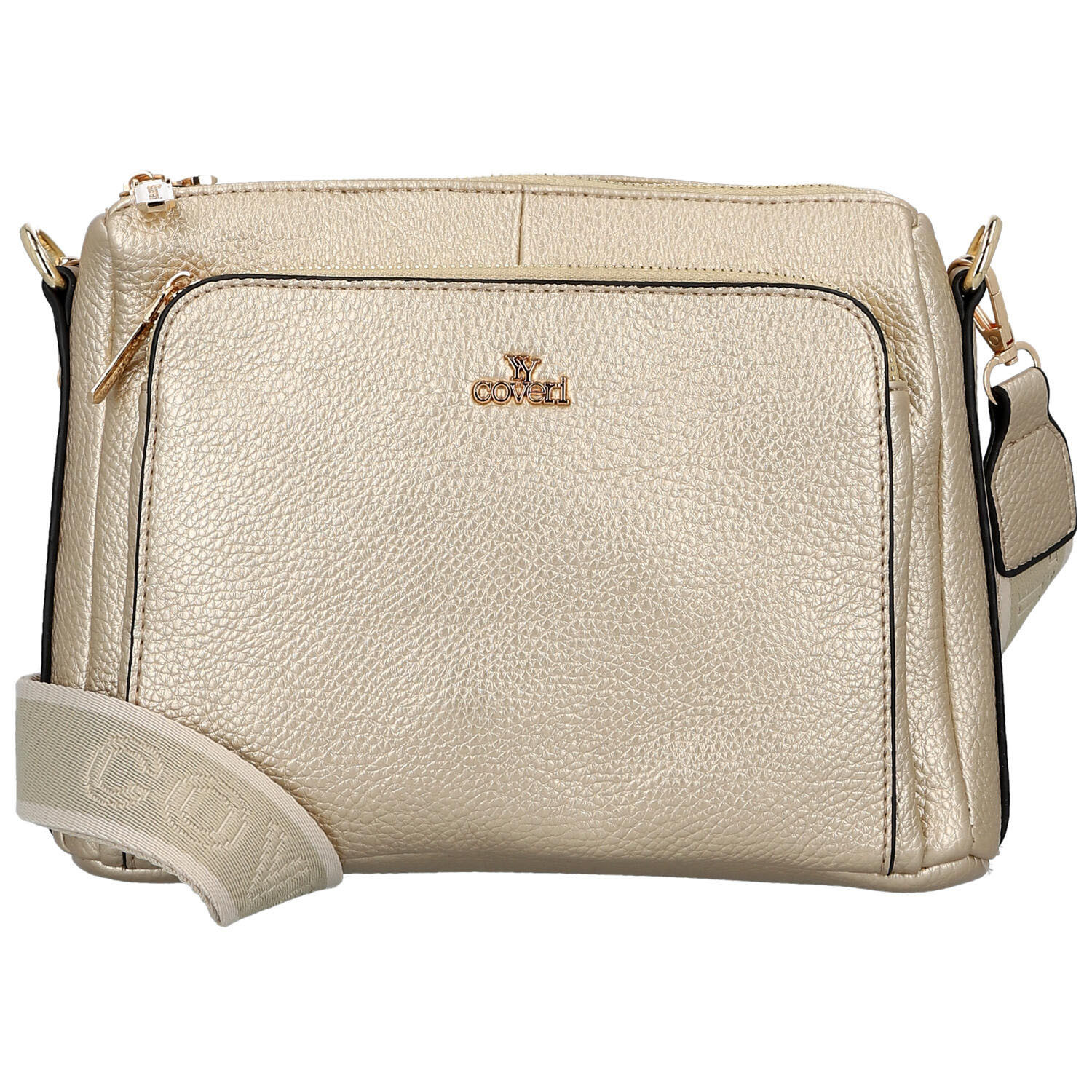 Dámska crossbody kabelka zlatá - Coveri Vangeli