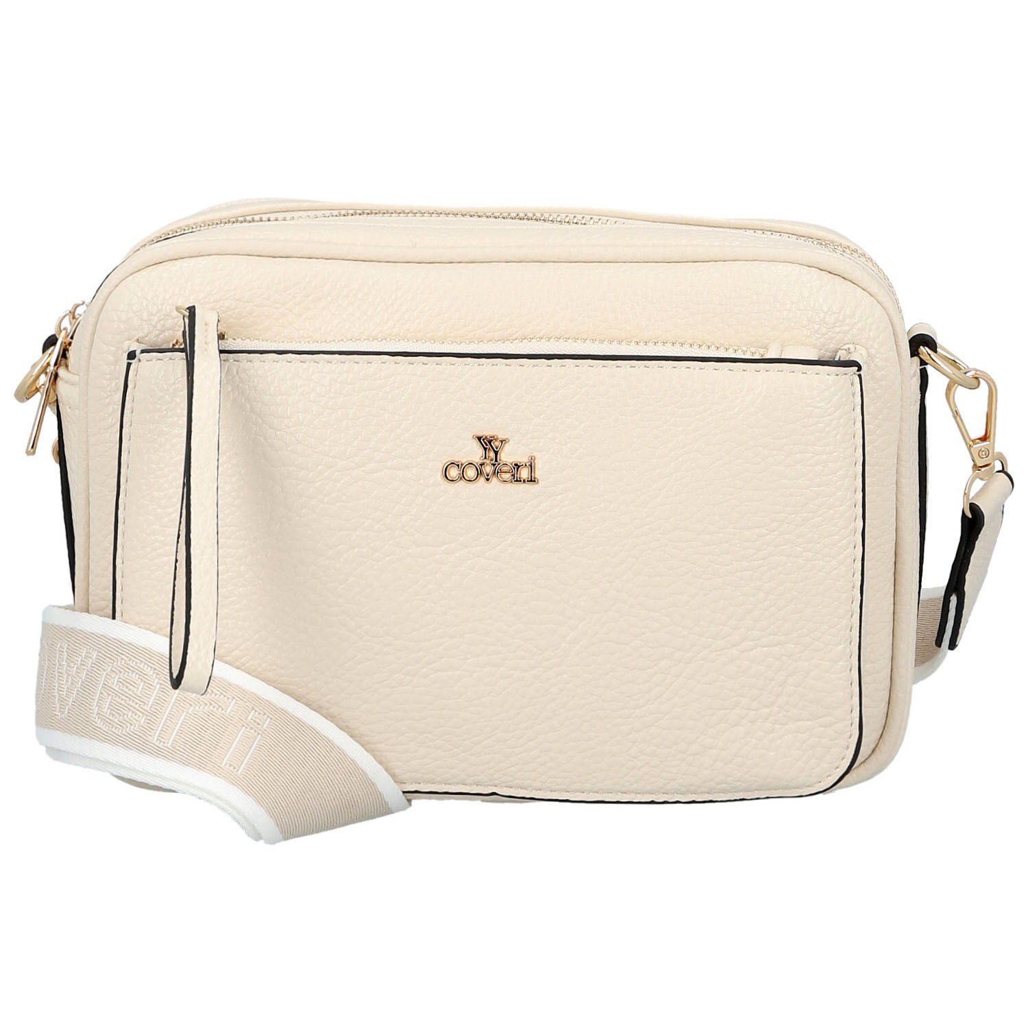 Dámska crossbody kabelka krémová - Coveri Flori