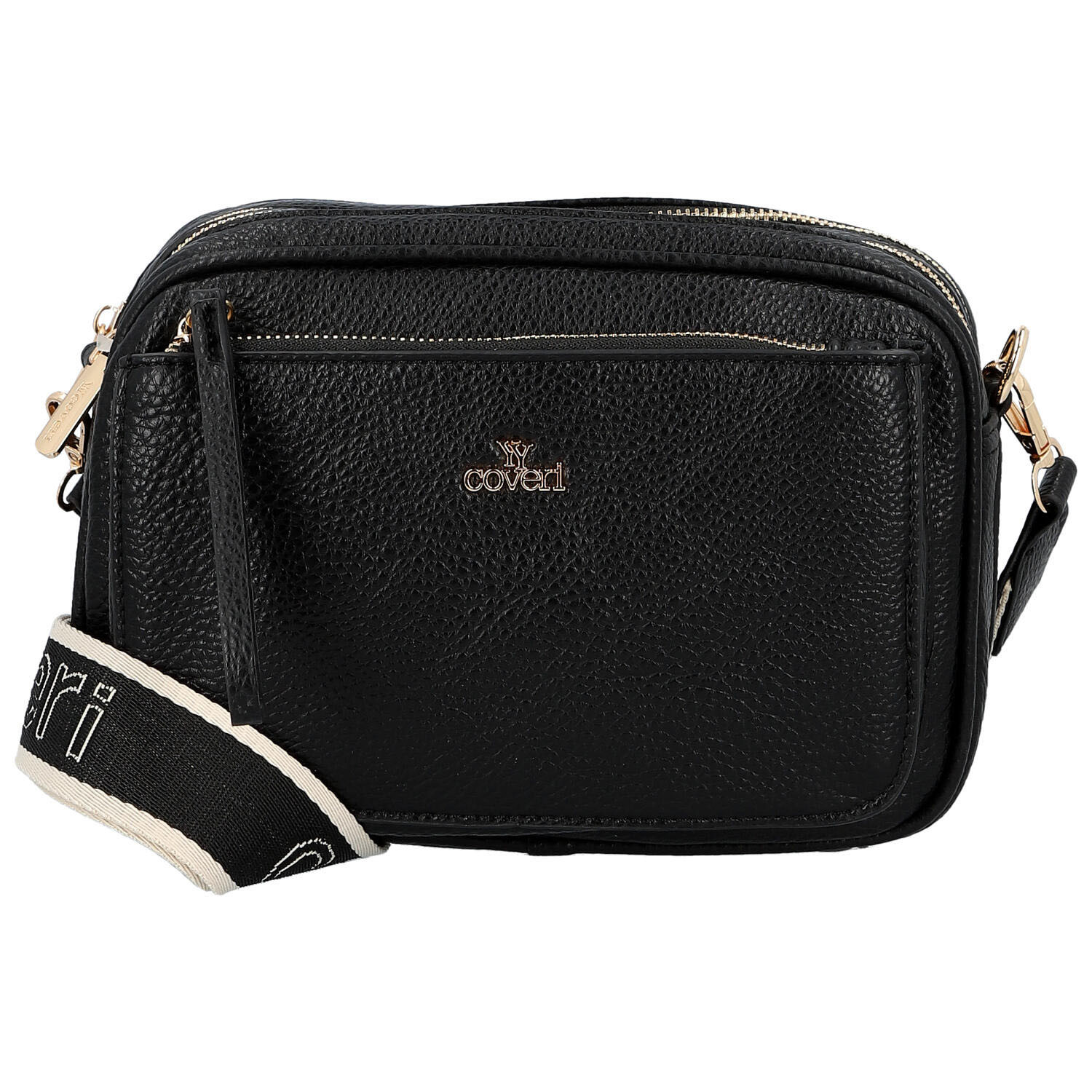 Dámska crossbody kabelka čierna - Coveri Flori