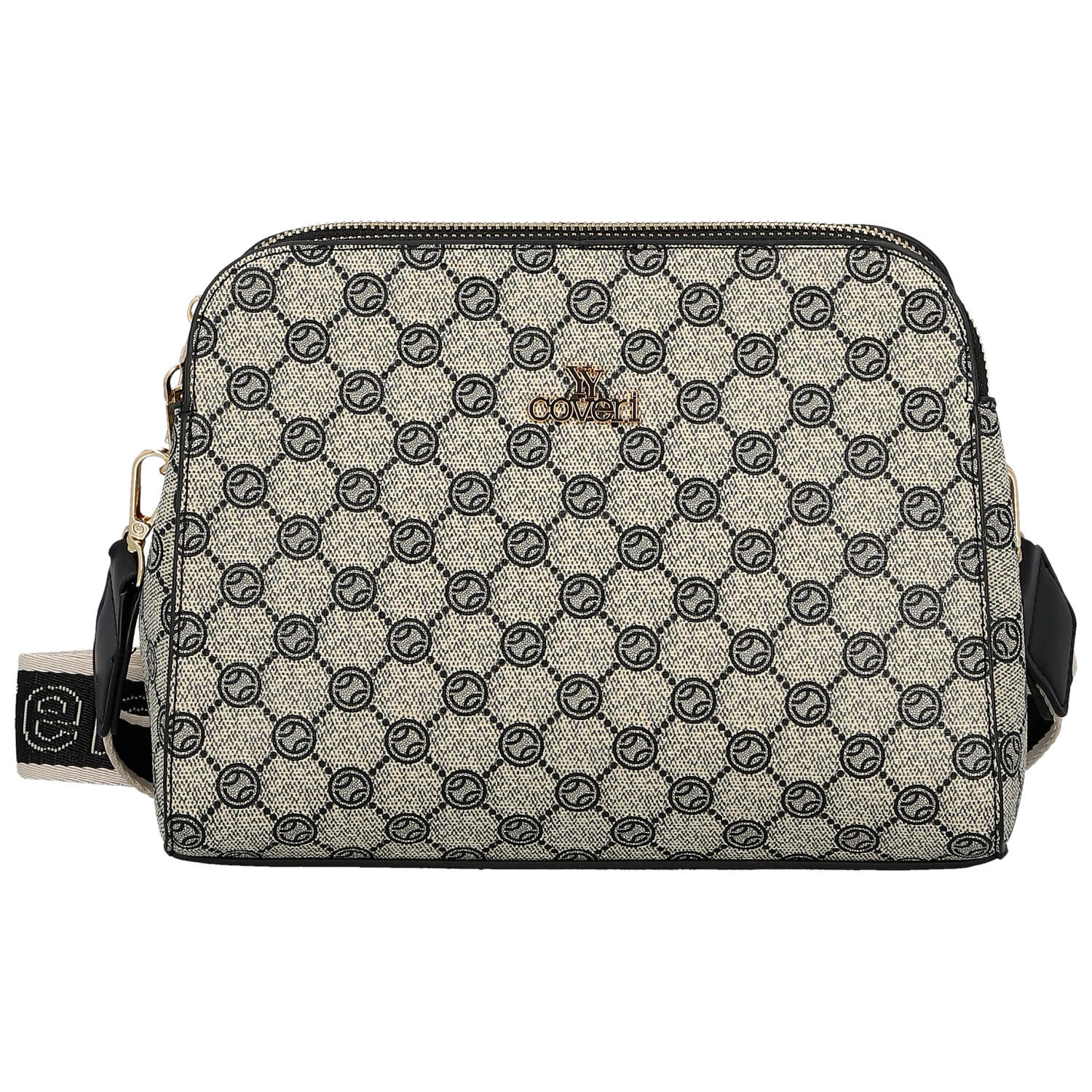 Dámska crossbody kabelka čierno biela - Coveri Alianna