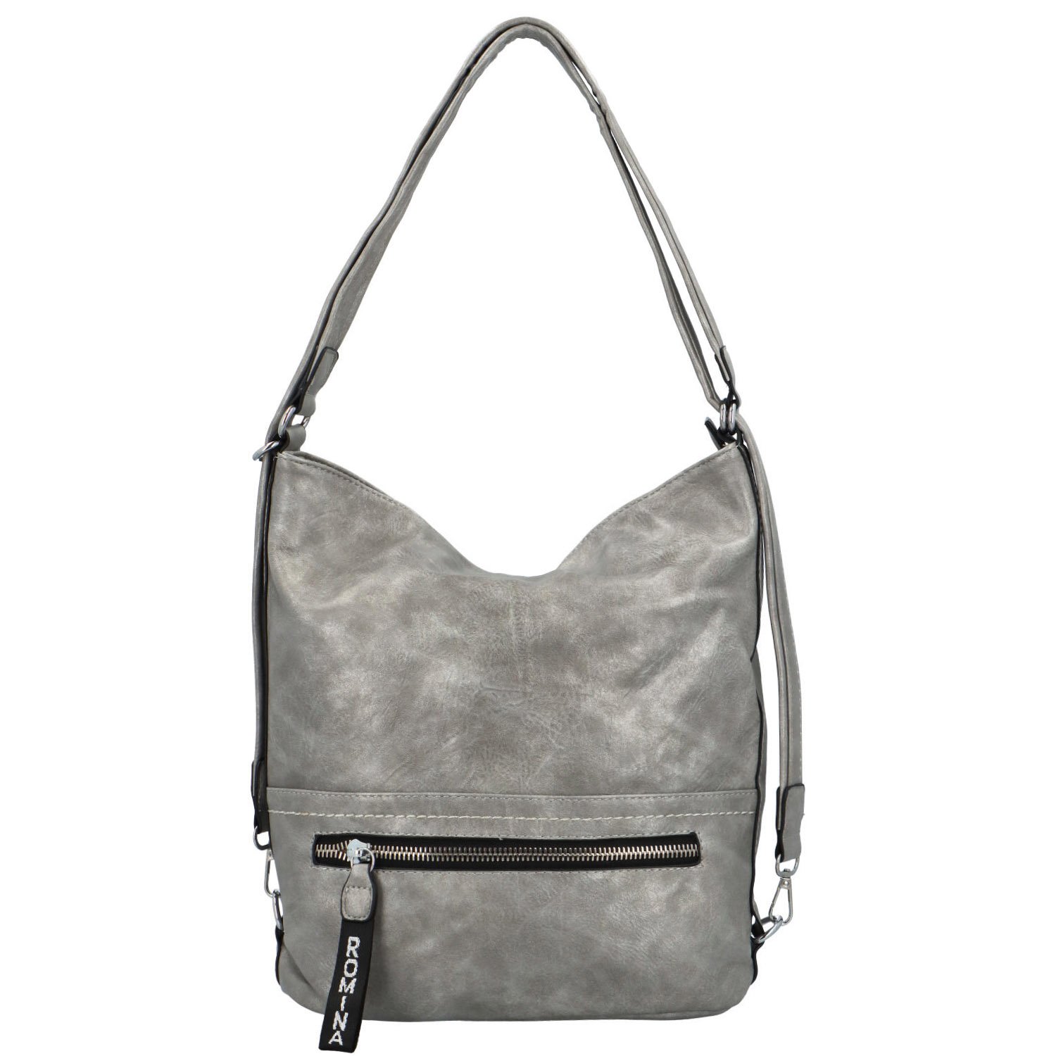 Dámsky kabelko-batoh strieborný - Romina & Co Bags Wolfe
