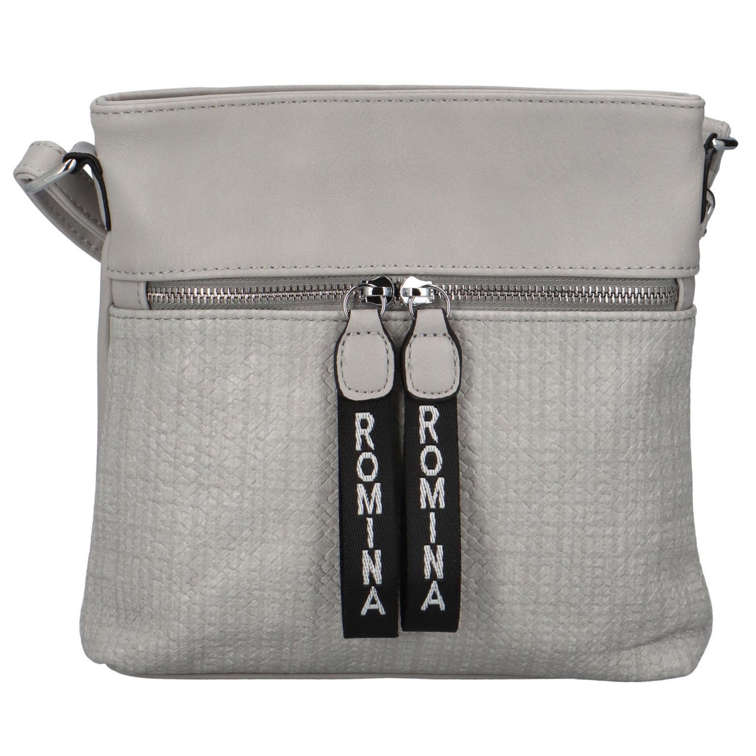 Dámska crossbody kabelka svetlo šedá - Romina Dekora