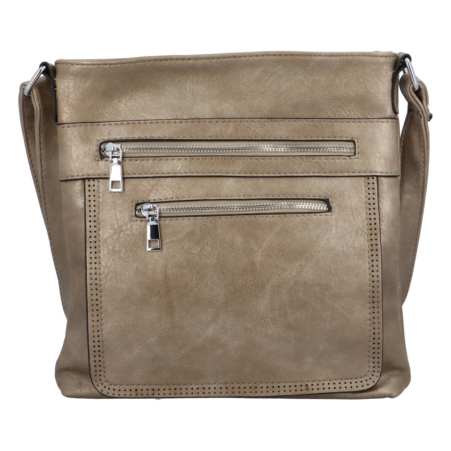Moderná stredná crossbody kabelka bronzová - Delami Karlie