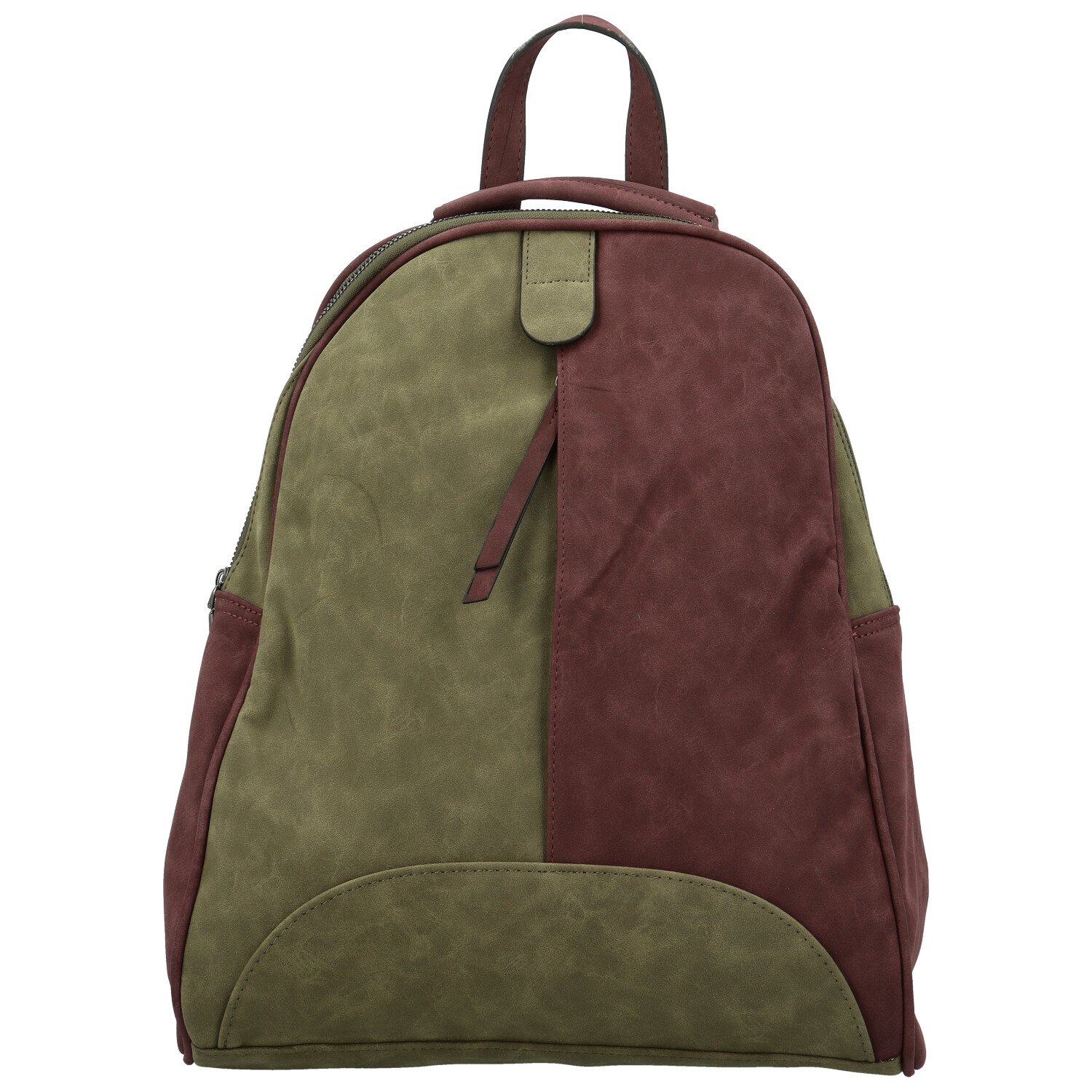 Dámsky kabelko/batôžtek zeleno/vínový - Paolo bags Kavaya