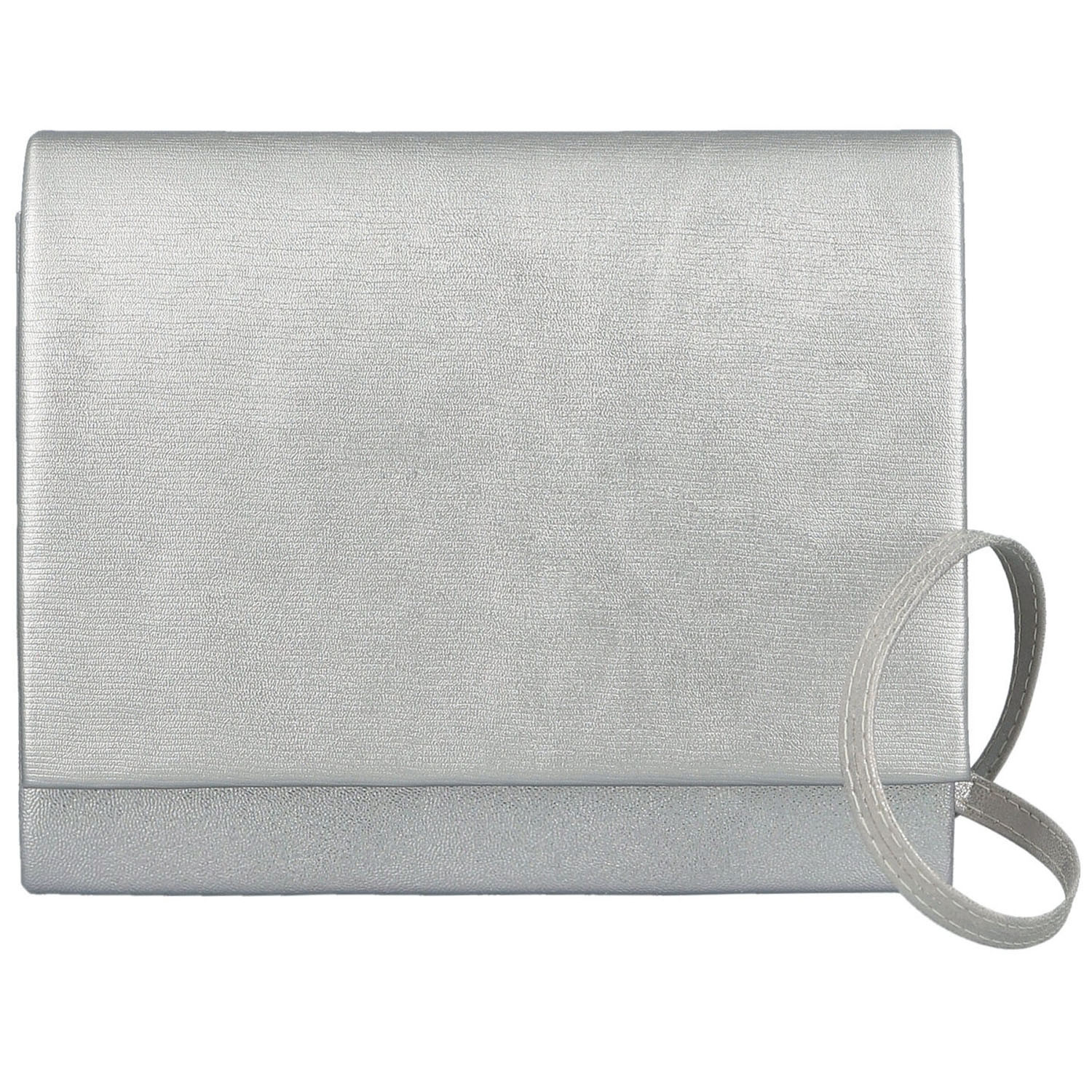 Dámska listová kabelka strieborná - Delami Kelis