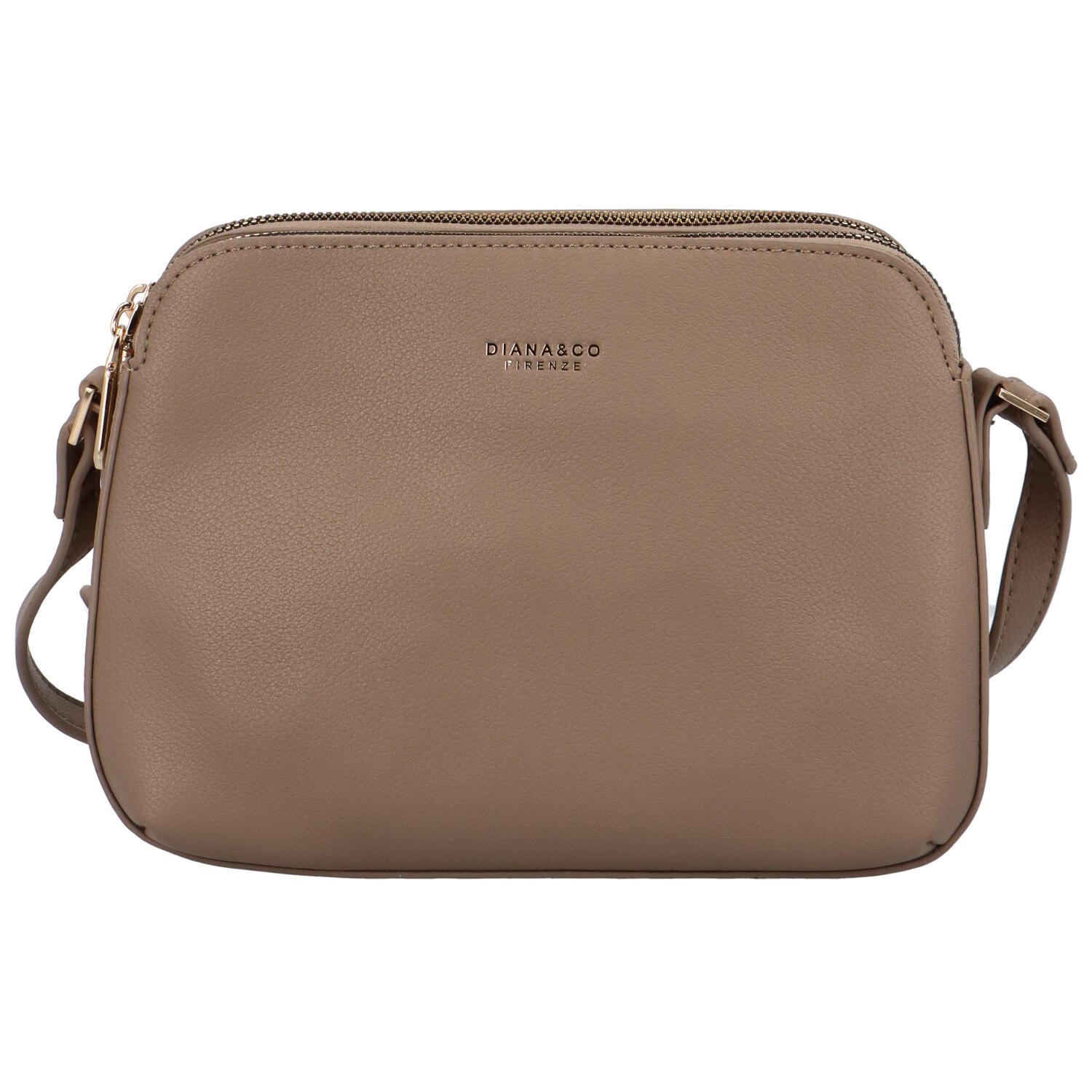 Dámska crossbody kabelka taupe - DIANA & CO Nicolle
