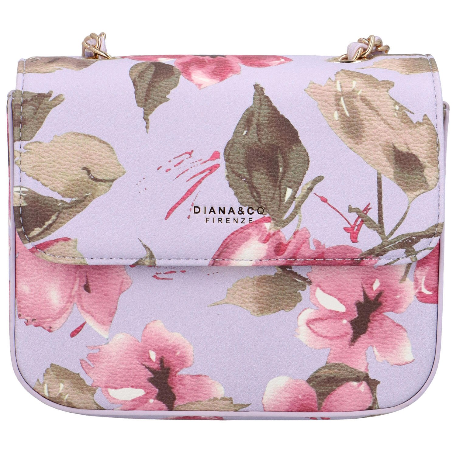 Dámska crossbody kabelka svetlofialová - DIANA & CO Melly Flower