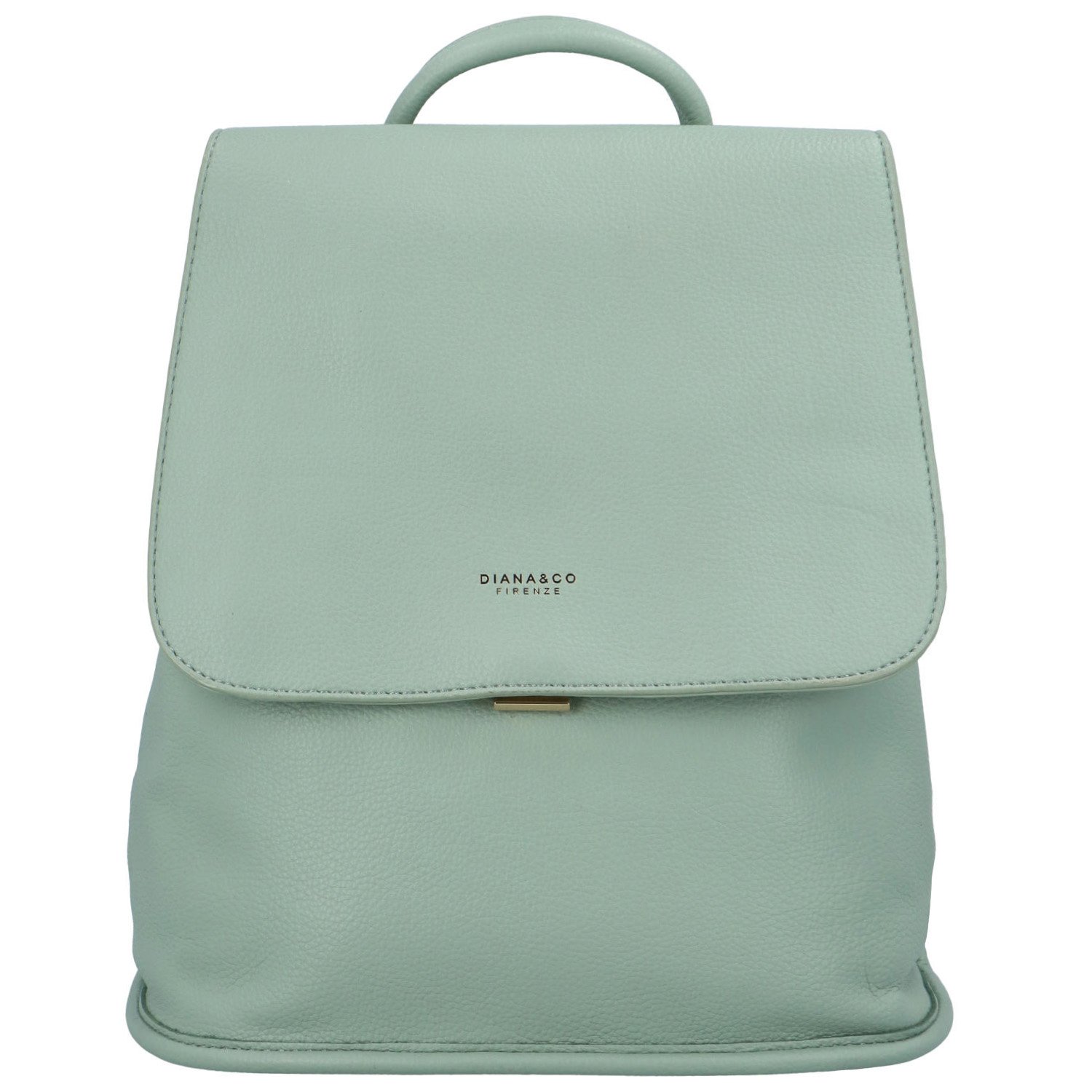 Dámsky mestský batoh mentolovo zelený - DIANA & CO Resived