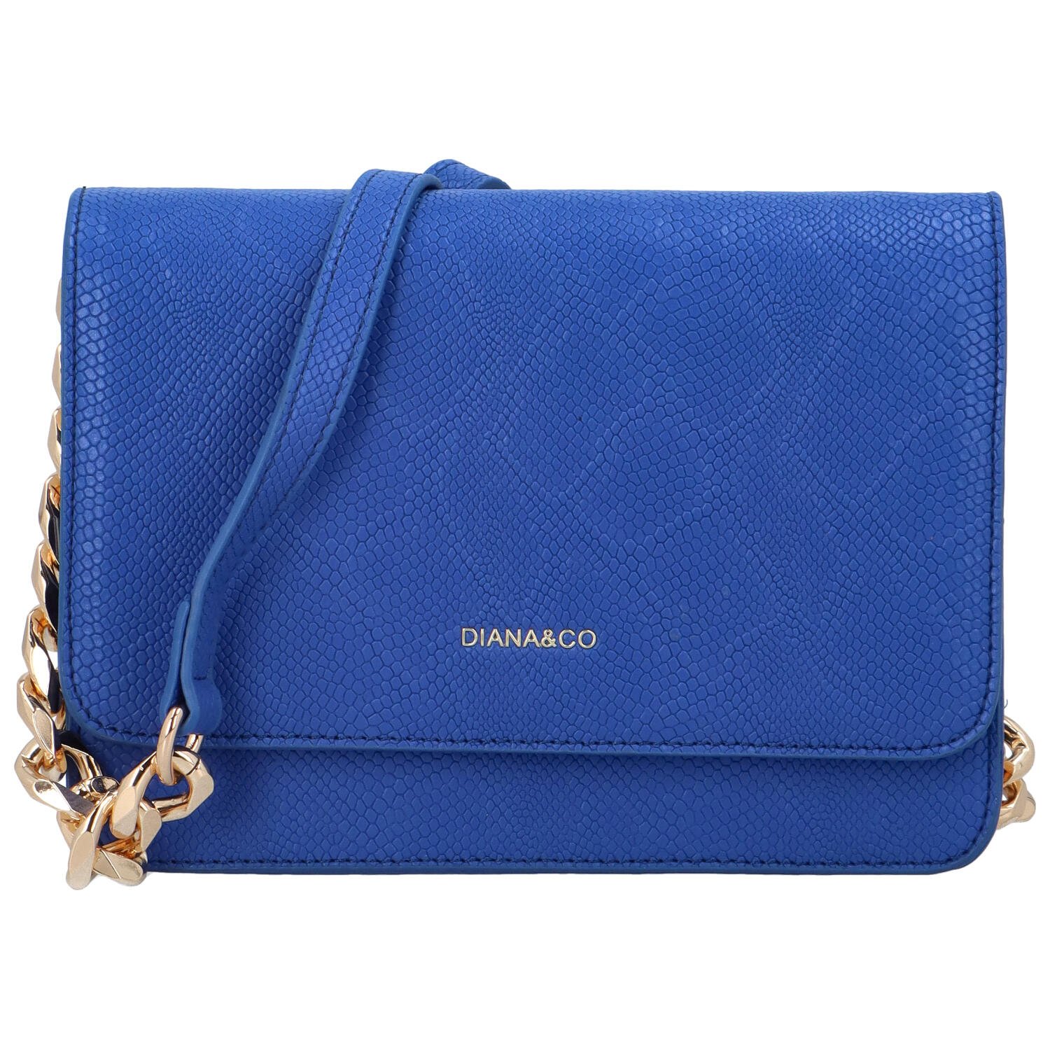 Dámska crossbody kabelka kráľovsky modrá - DIANA & CO Berefy Snake