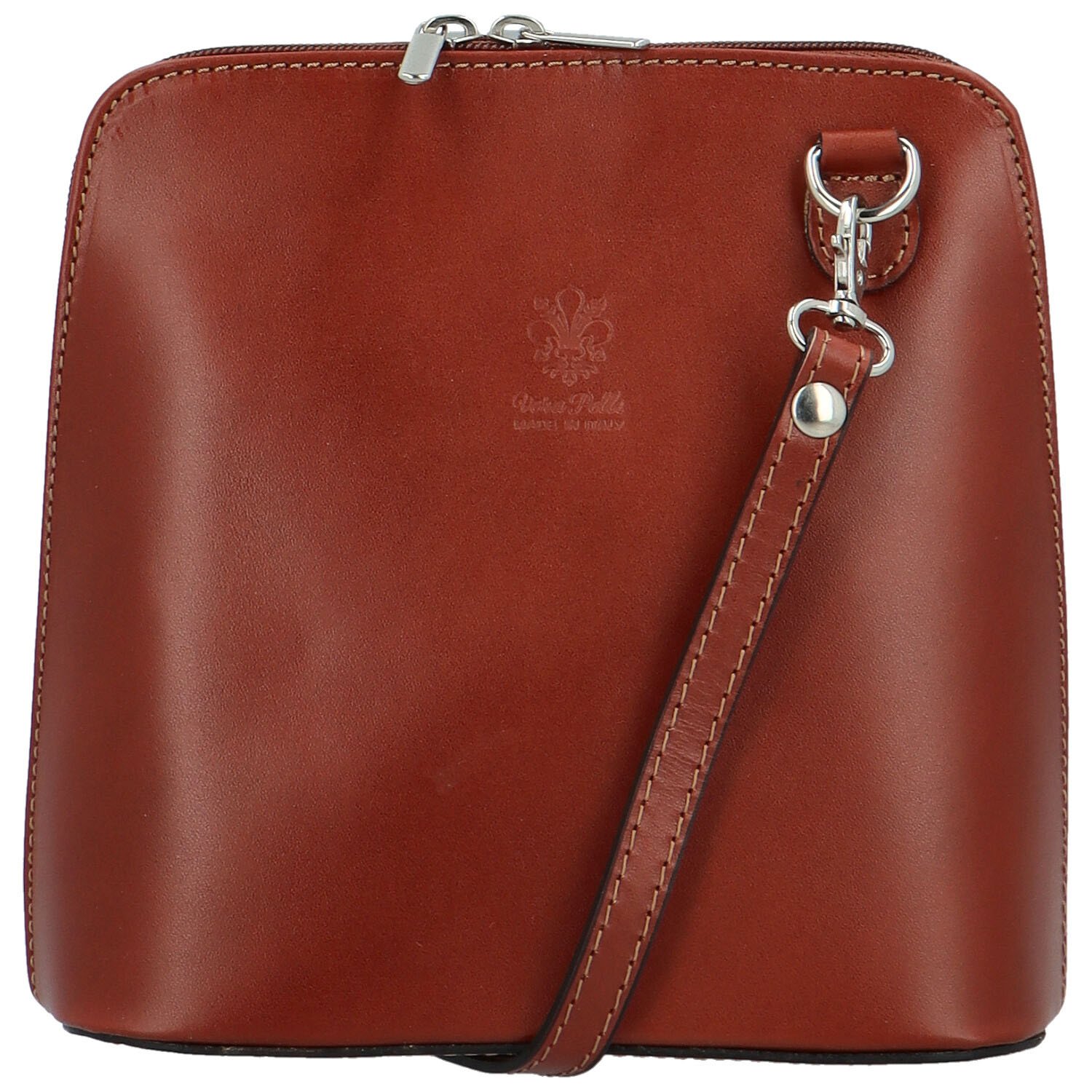 Dámska kožená crossbody hnedá - Delami Jaime