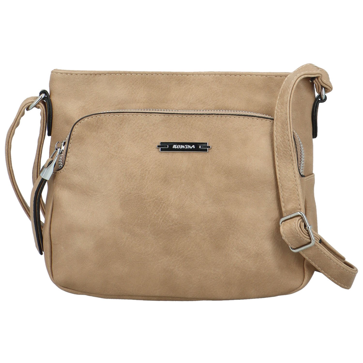 Dámska crossbody kabelka tmavobéžová - Romina & Co Bags Keola