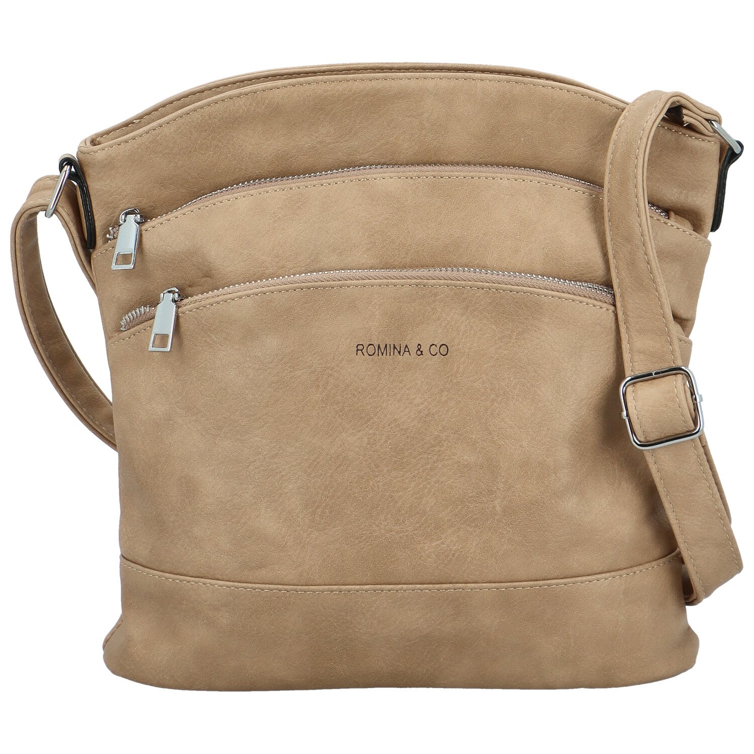 Dámska crossbody svetlobéžová - Romina & Co Bags Zigitta