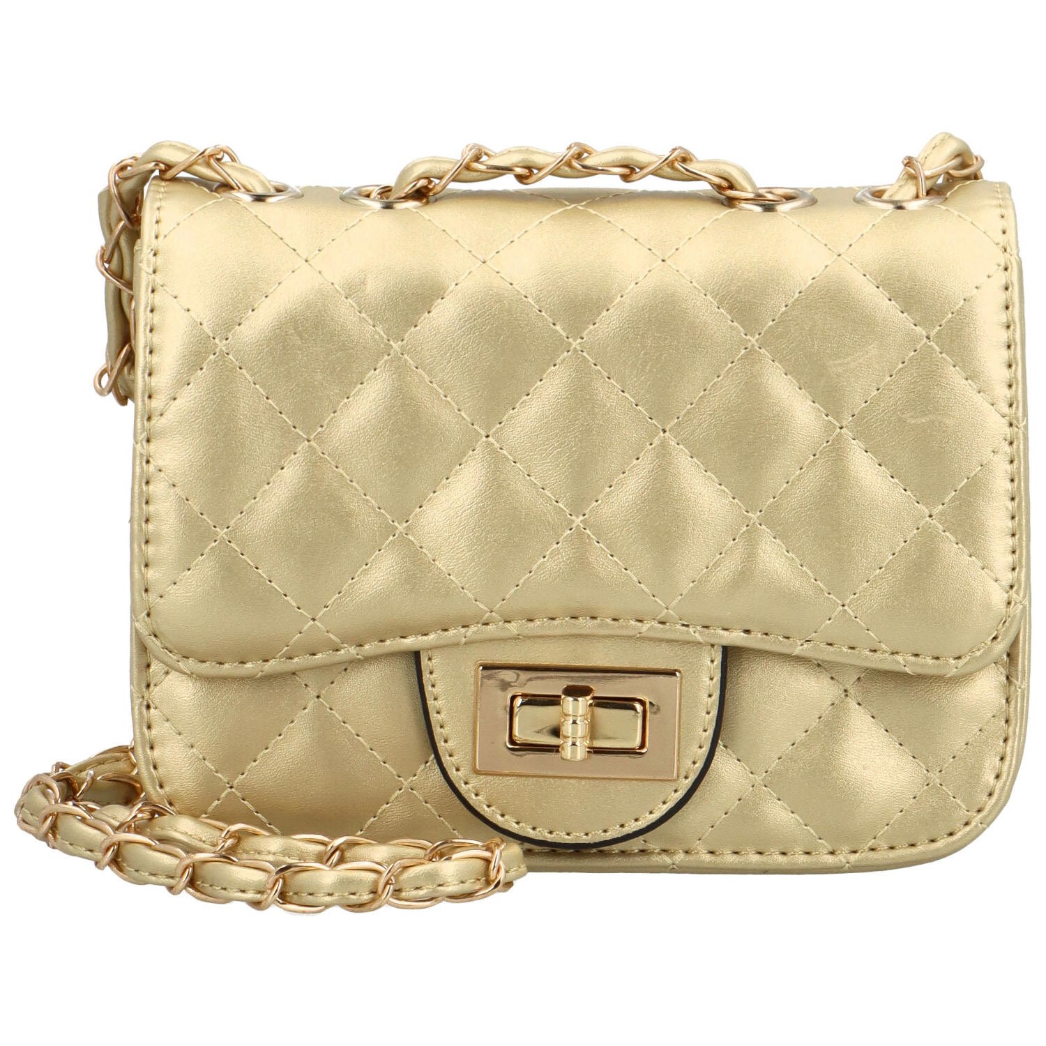 Dámska crossbody kabelka zlatá - Firenze Poppy