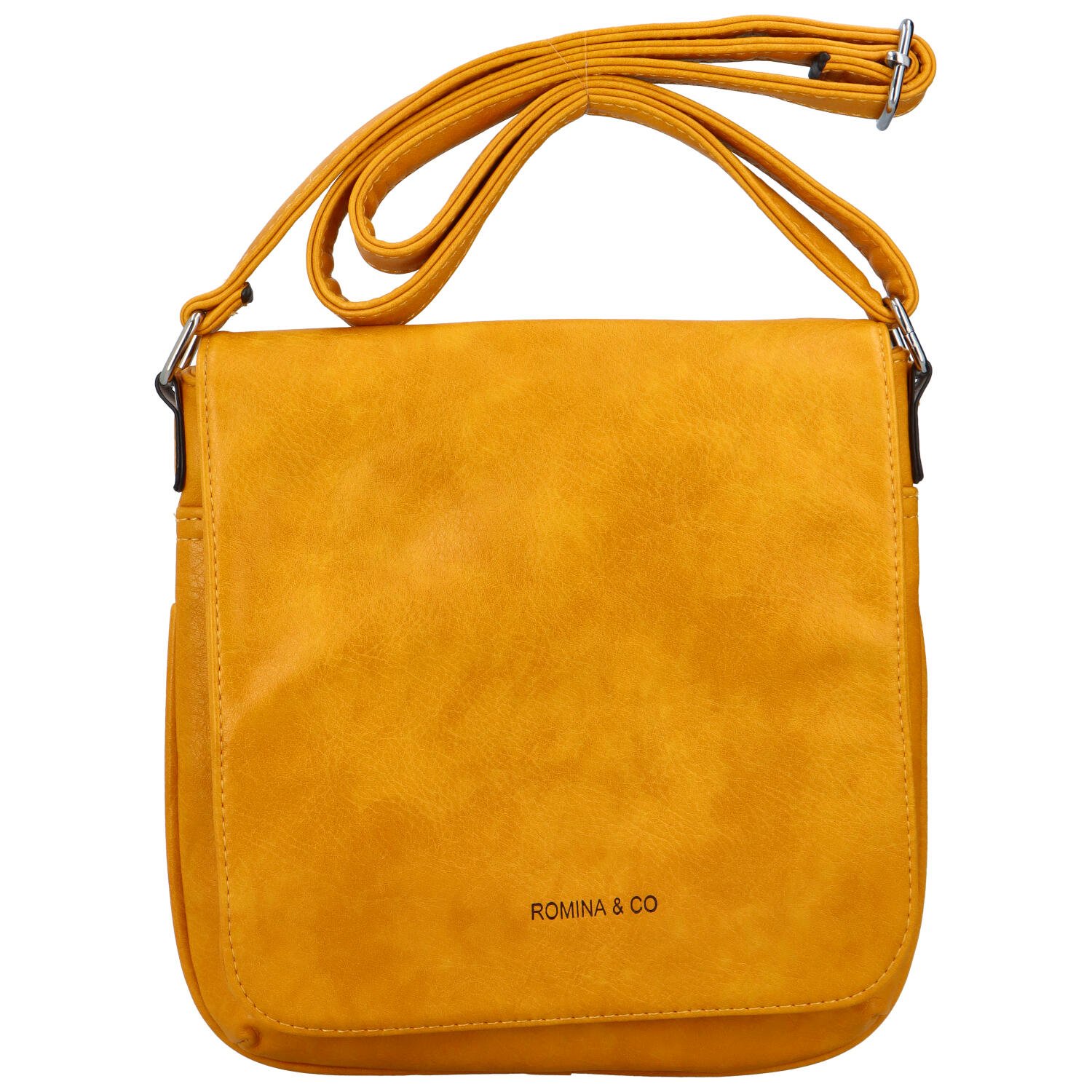 Dámska crossbody kabelka tmavo žltá - Romina Louly