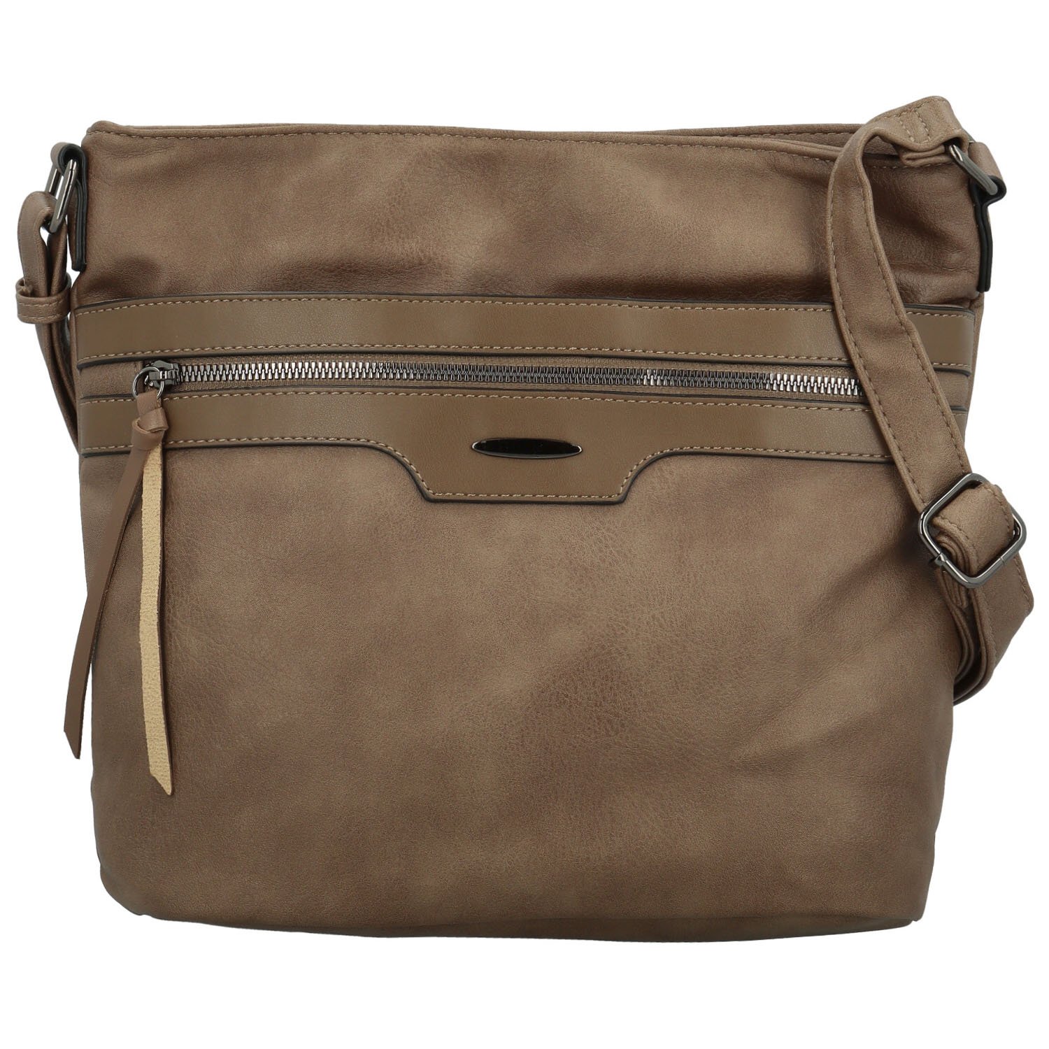 Dámska crossbody kabelka taupe - Firenze Shira