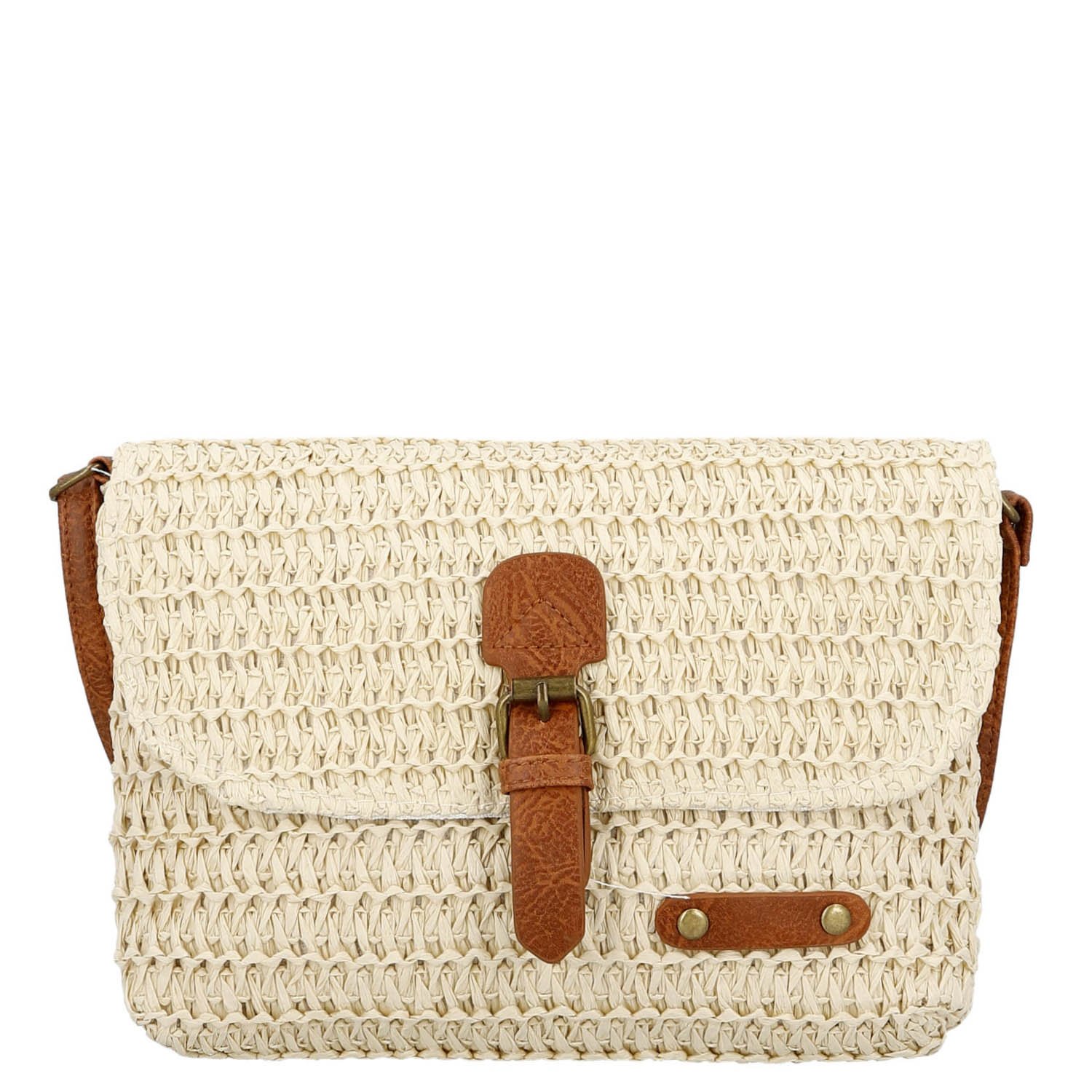 Dámska crossbody kabelka krémová - Firenze Sina