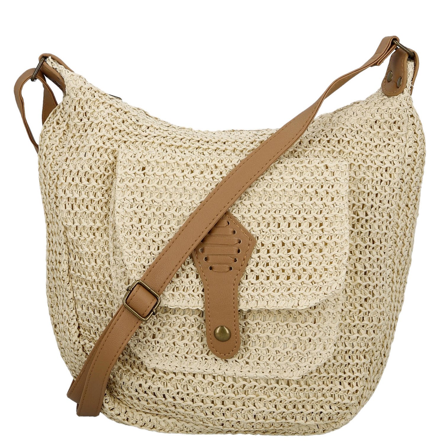 Dámska crossbody kabelka krémová - Firenze Lexia