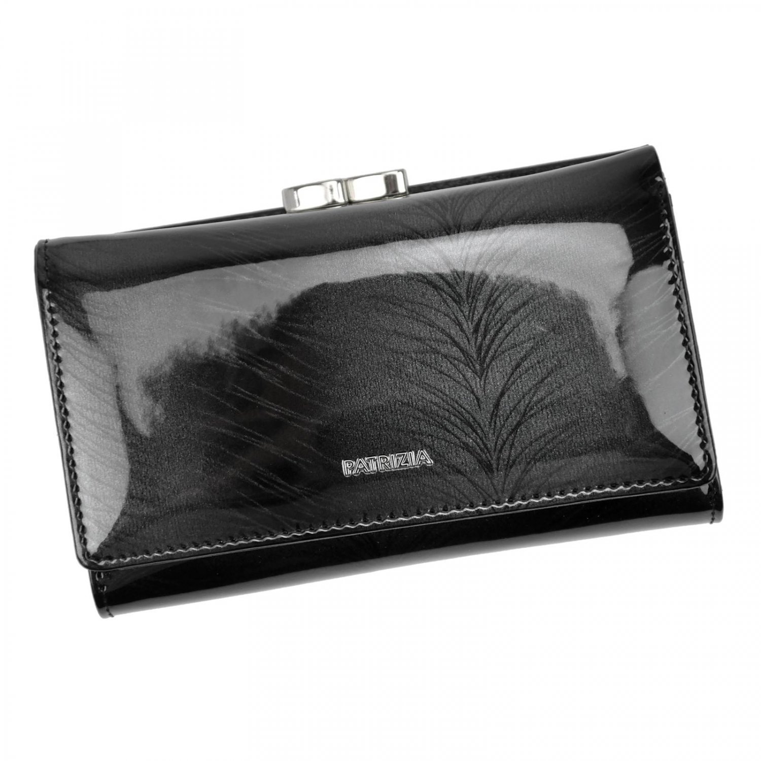 Dámska kožená peňaženka tmavo šedá - Patrizia Carlita RFID