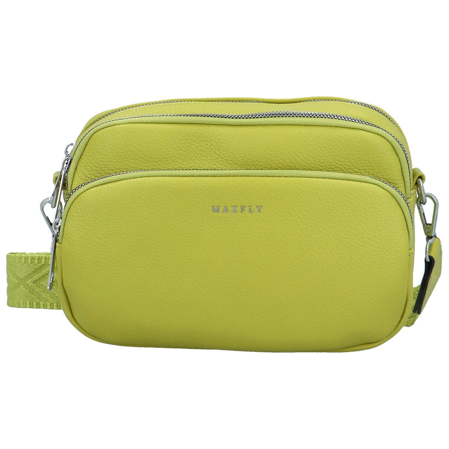 Dámska crossbody kabelka žltozelená - MaxFly Saskia