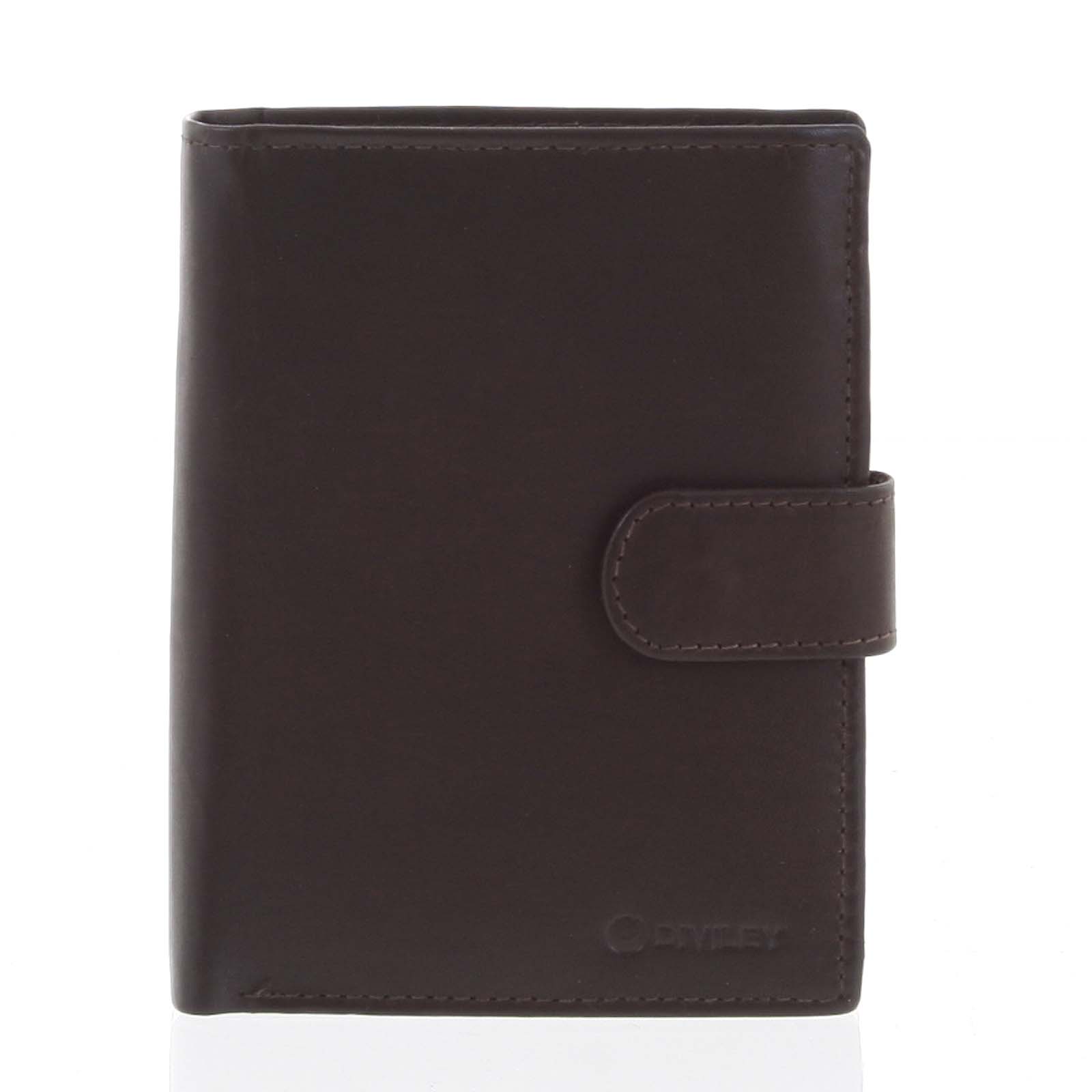 Pánska kožená peňaženka hnedá matná - Diviley Kevix