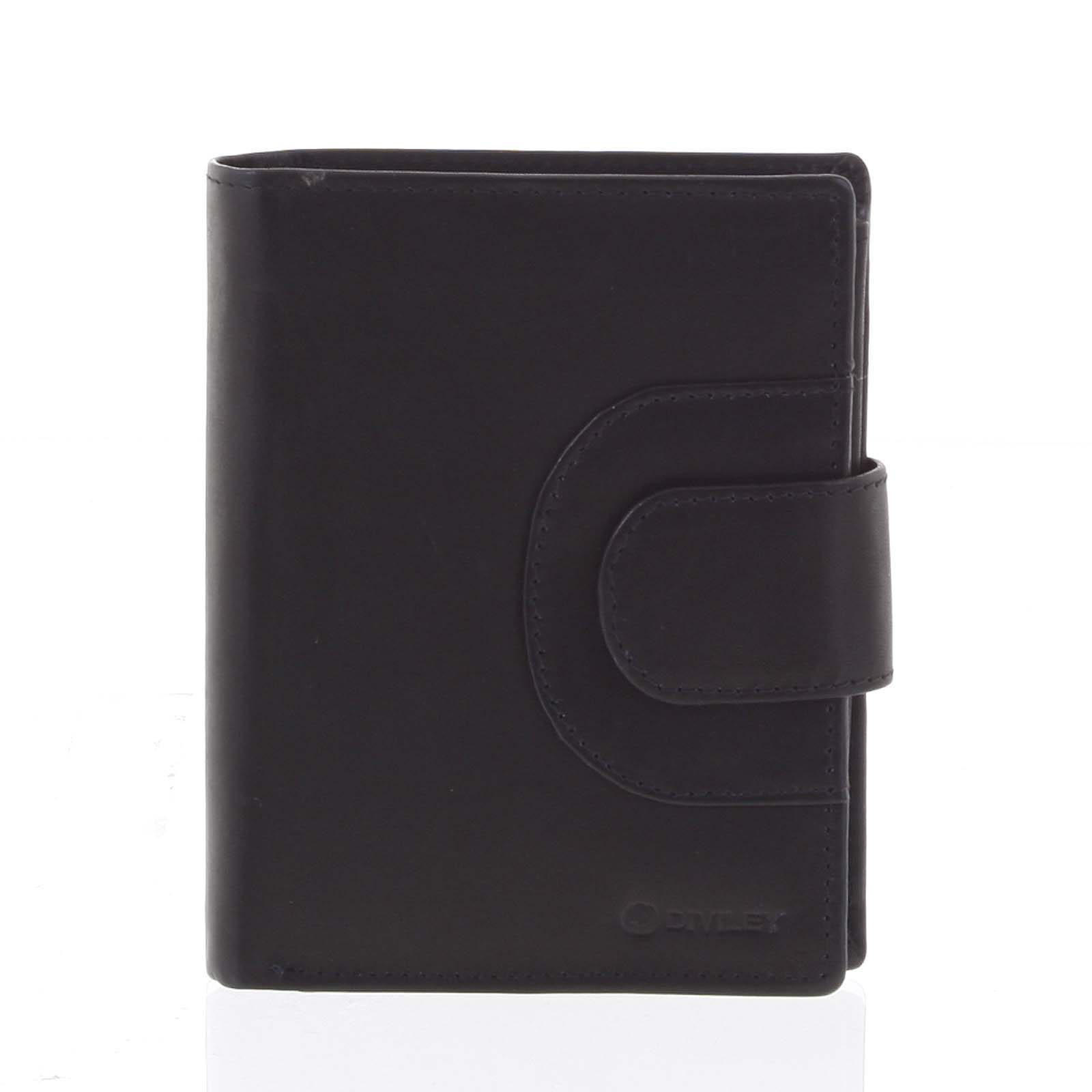 Pánska kožená peňaženka čierna - Diviley Kevix 1