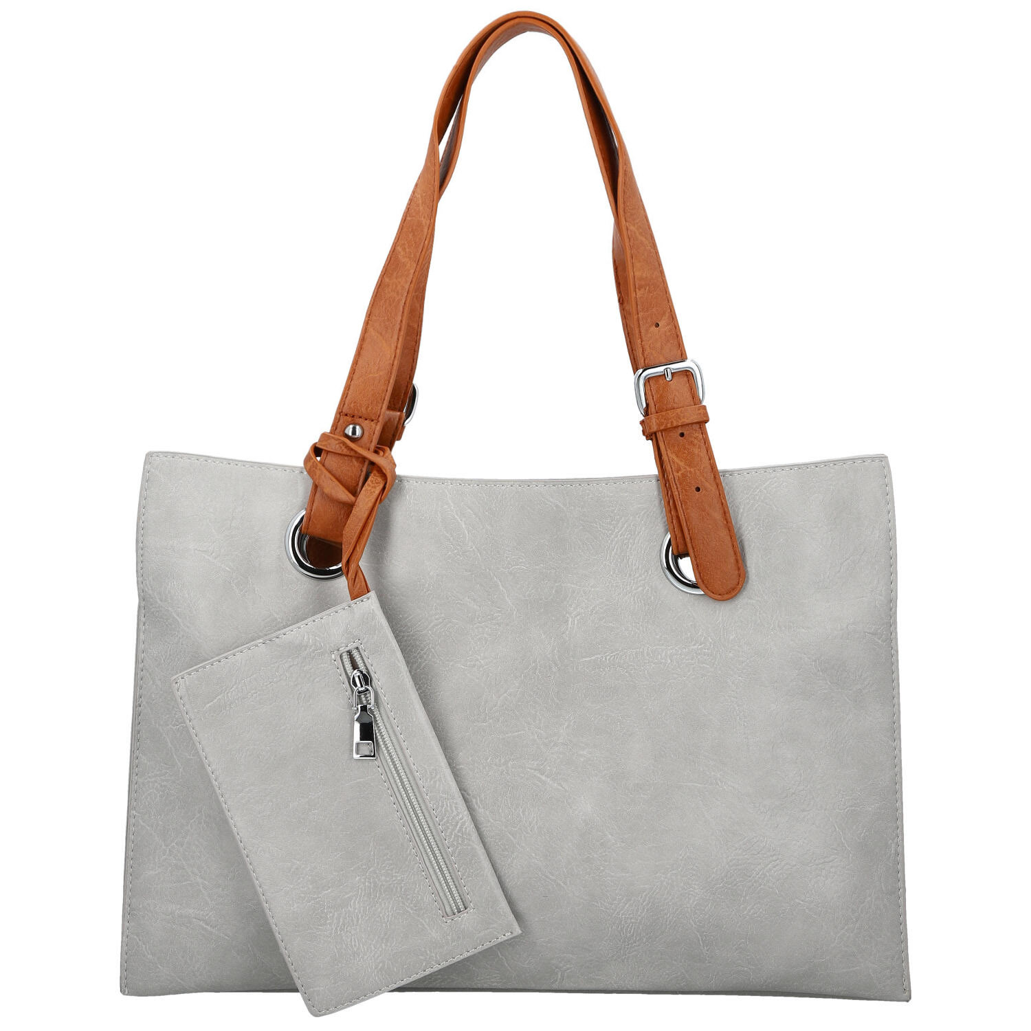 Dámska kabelka cez rameno svetlo šedá - Firenze Melisa