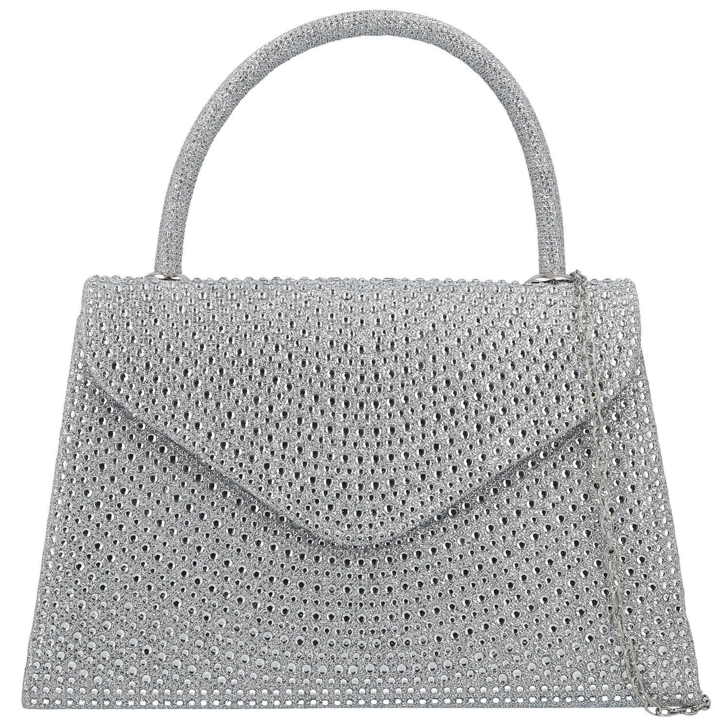 Dámska listová kabelka strieborná - Michelle Moon Alaya