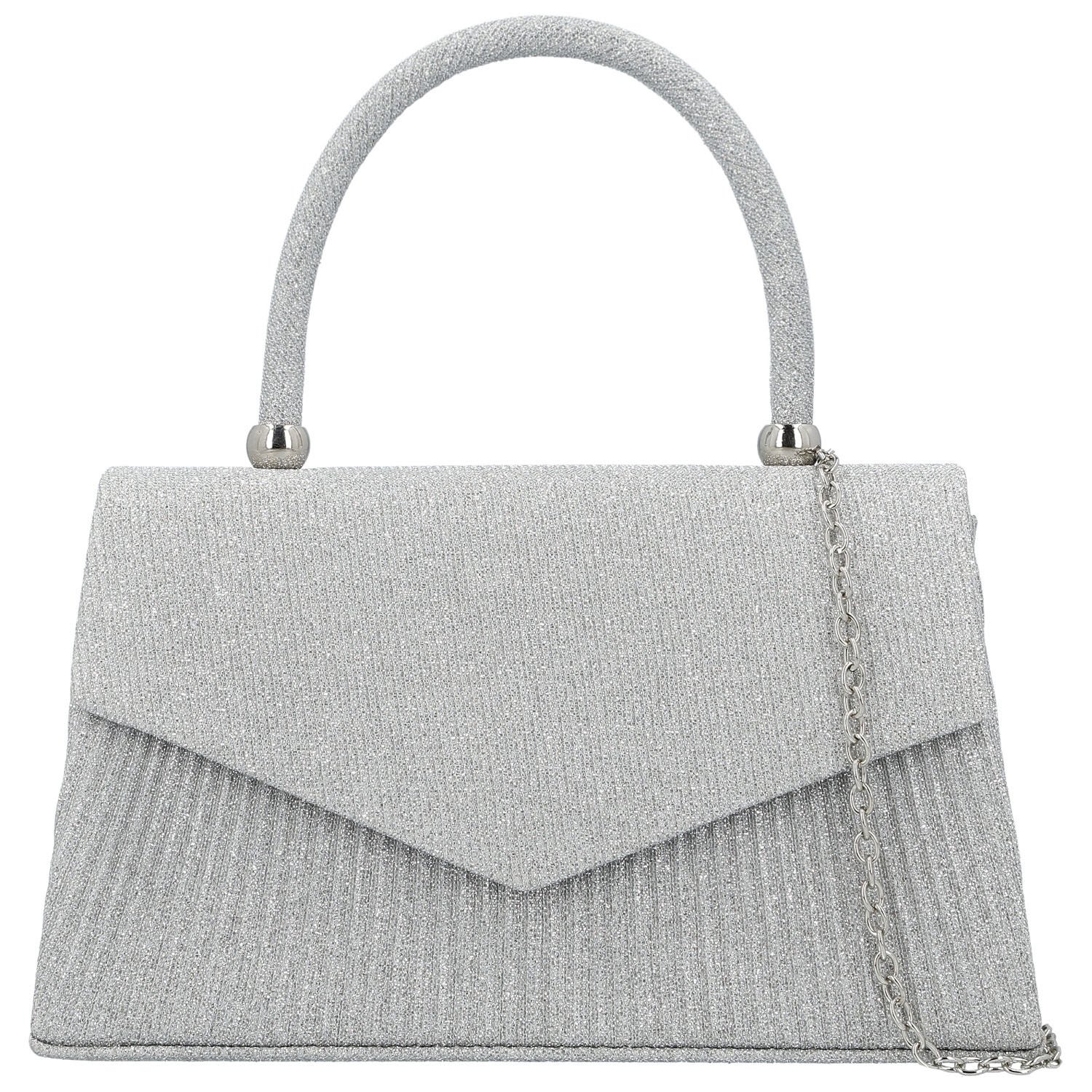 Dámska listová kabelka strieborná - Michelle Moon Leela