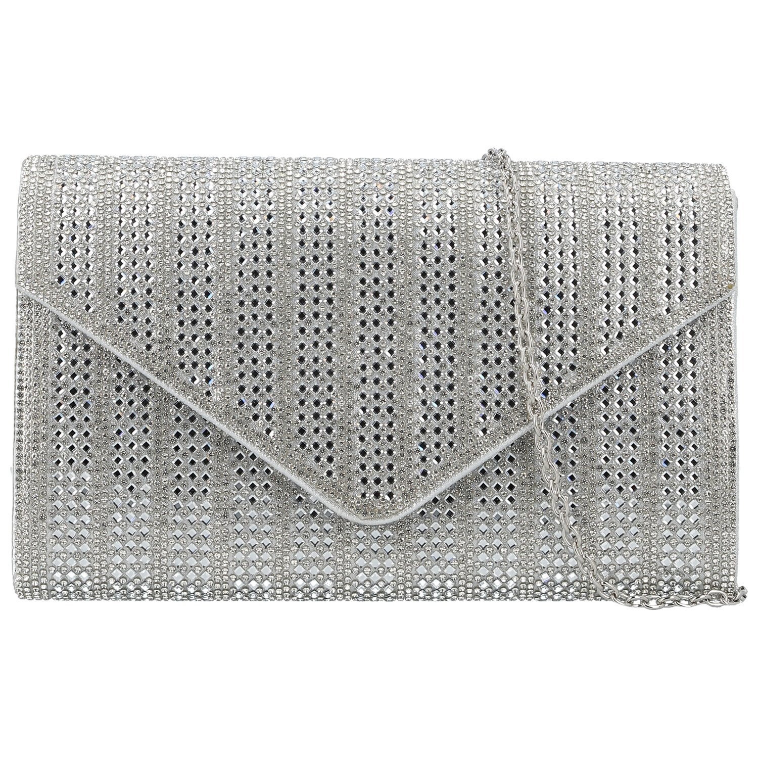 Dámska plesová kabelka strieborná - Michelle Moon Diliara