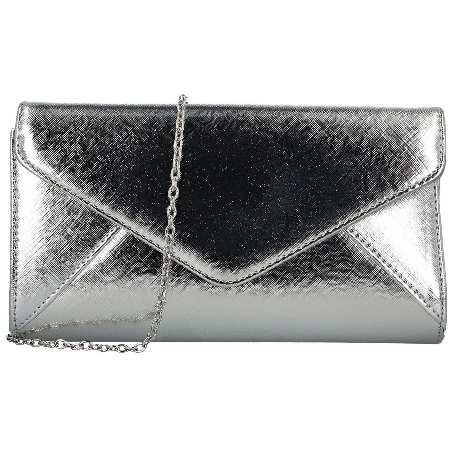 Dámska listová kabelka strieborná - Michelle Moon Vala