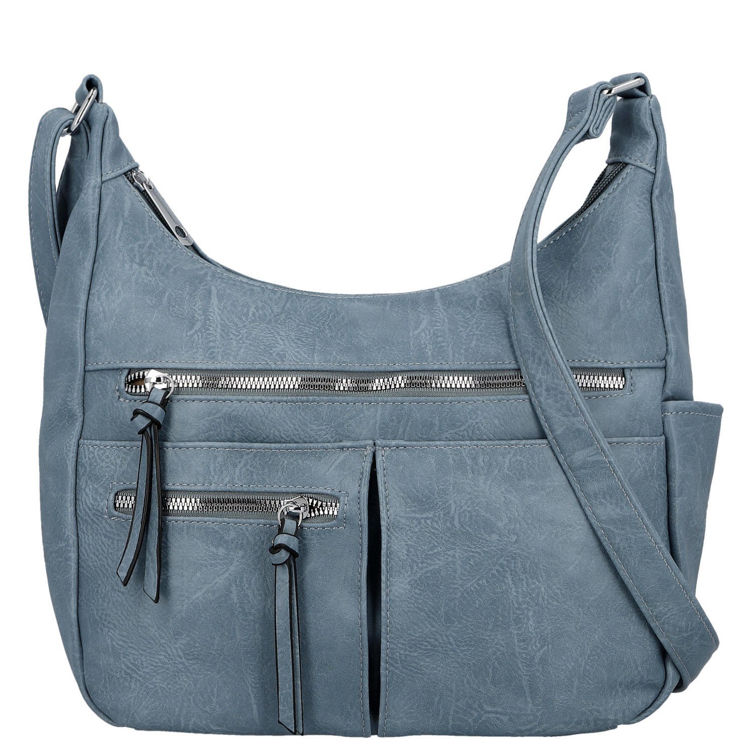 Dámska crossbody kabelka džínsovo modrá - Firenze Kaisa