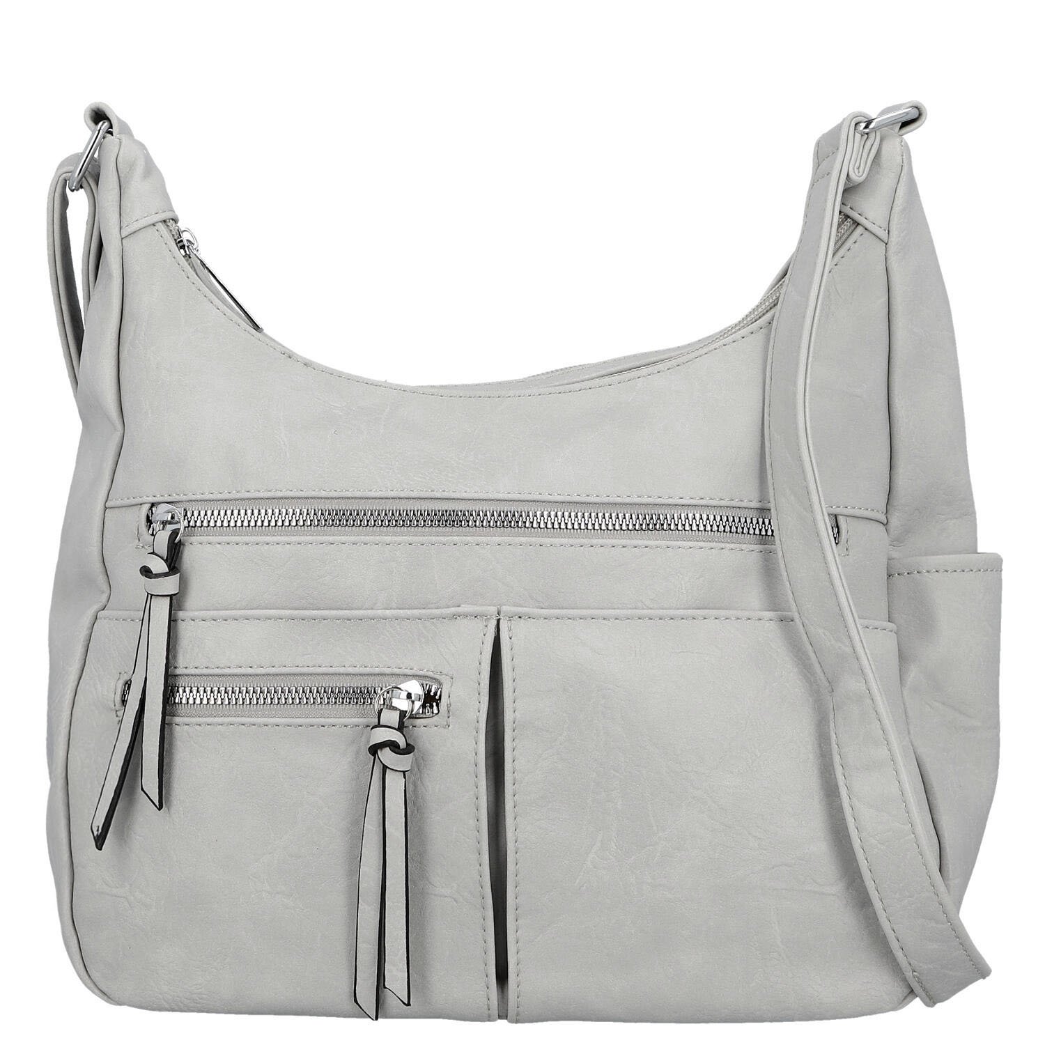 Dámska crossbody kabelka šedá - Firenze Kaisa