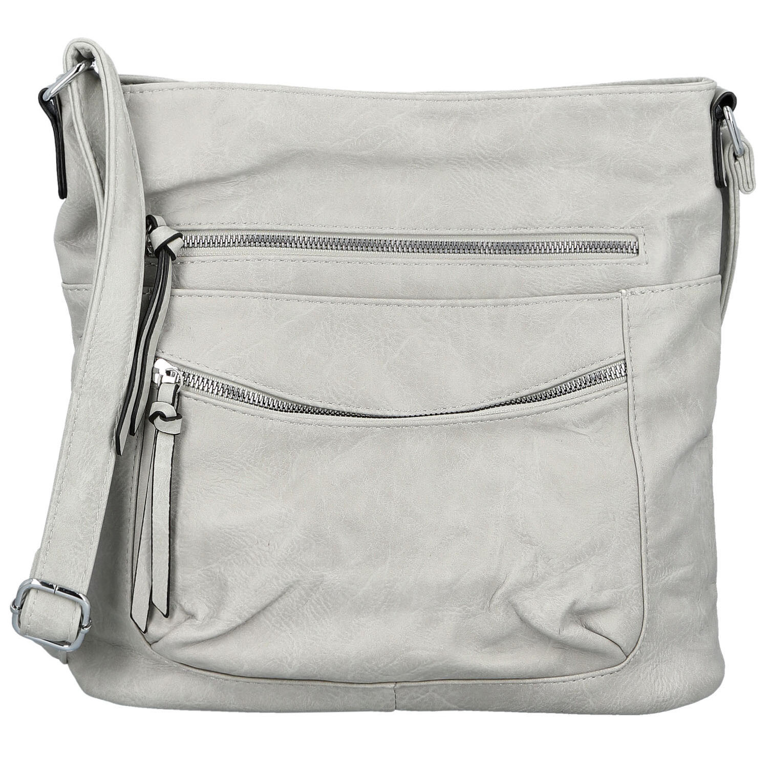 Dámska crossbody kabelka svetlo šedá - Firenze Ganna