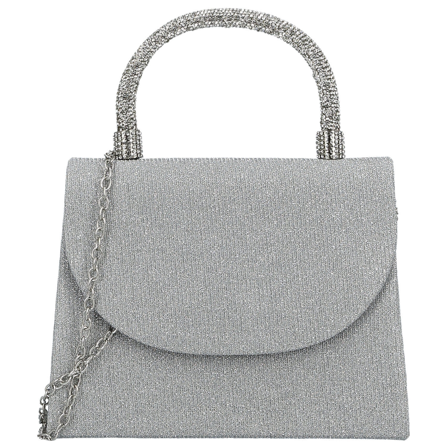 Dámska listová kabelka strieborná - Michelle Moon Aleksa