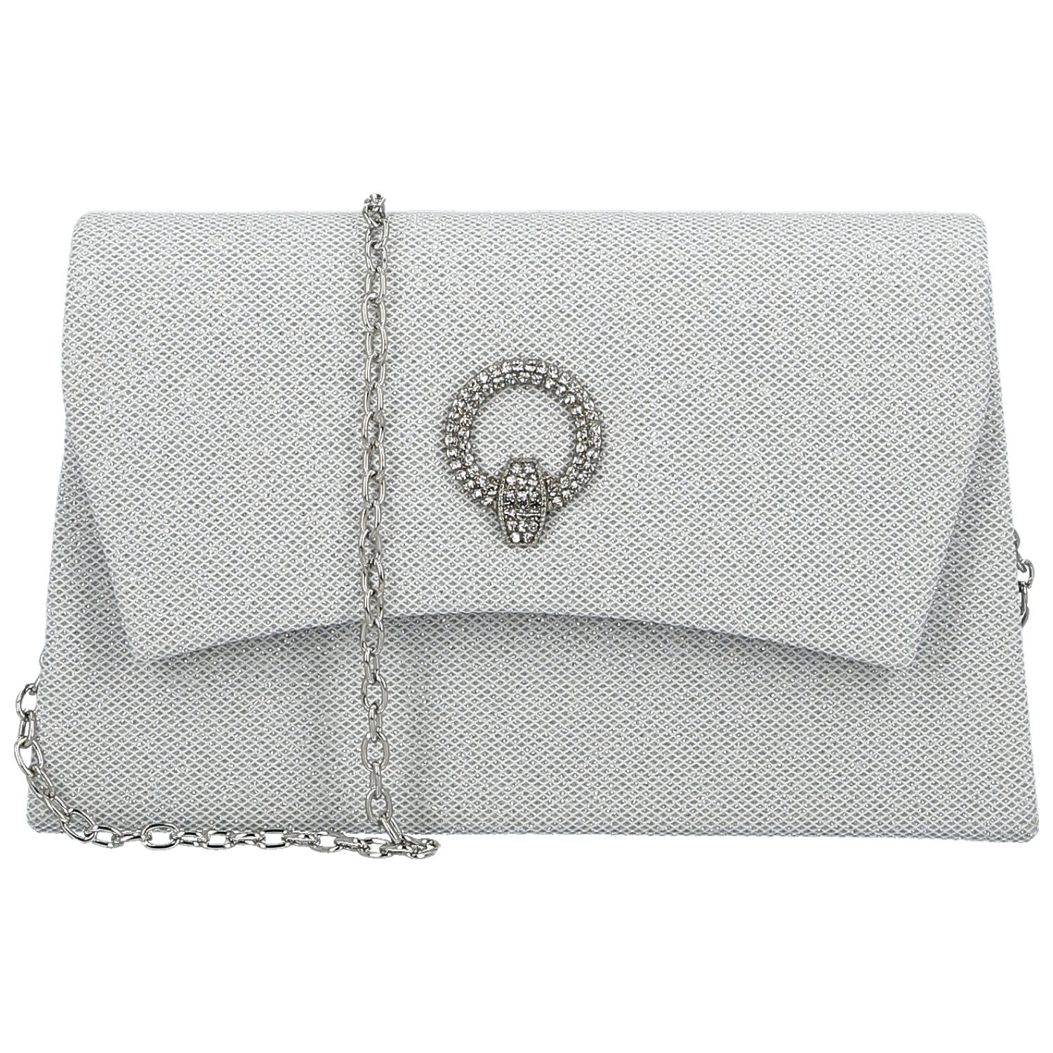 Dámska listová kabelka strieborná - Michelle Moon Kaylyn