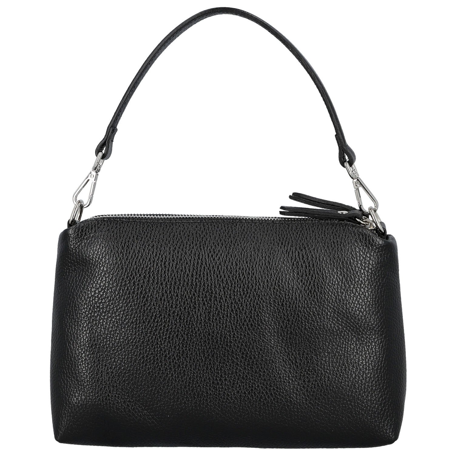 Dámska kožená kabelka na rameno čierna - Delami Vera Pelle Sussan