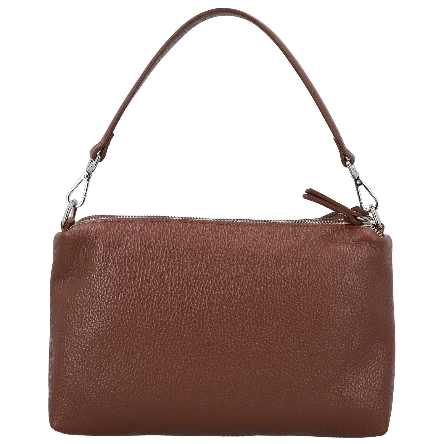 Dámska kožená kabelka na rameno tmavo hnedá - Delami Vera Pelle Sussan