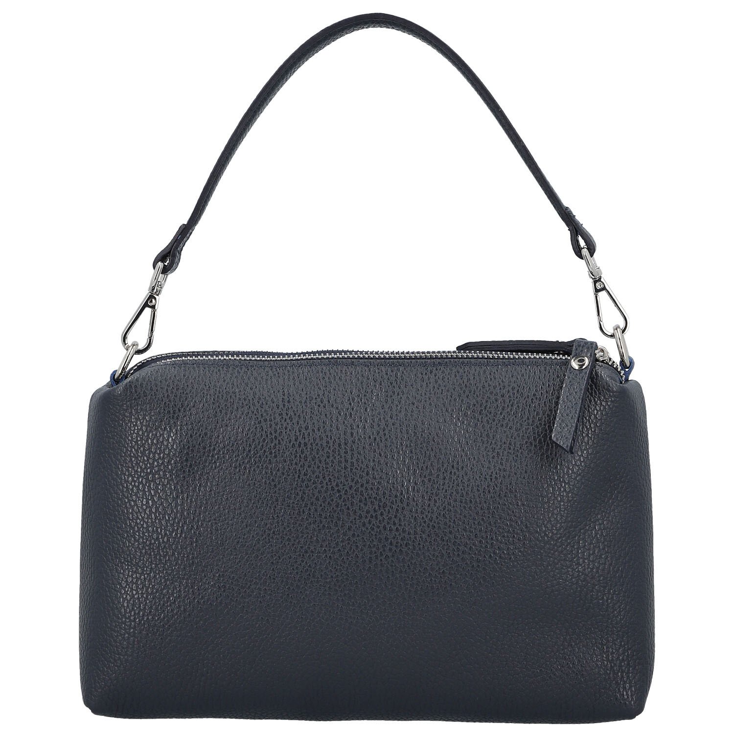 Dámska kožená kabelka na rameno tmavo modrá - Delami Vera Pelle Sussan