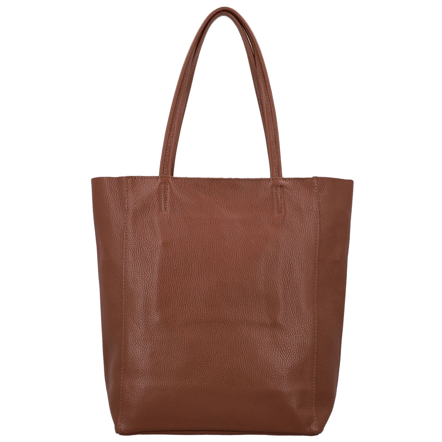 Dámska kožená kabelka na rameno hnedá - Delami Vera Pelle Saniela