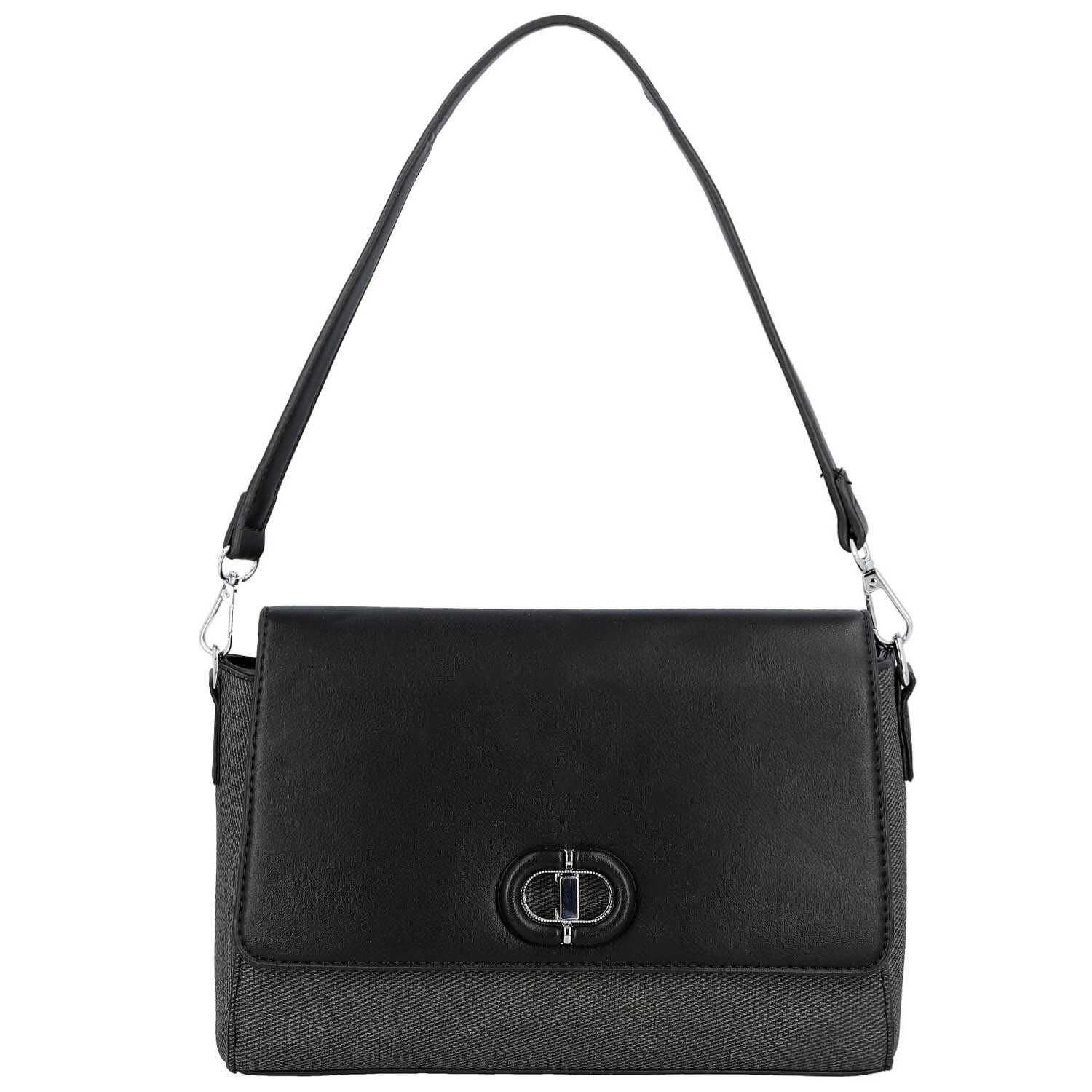 Dámska kabelka na rameno čierna - Paolo bags Faraia