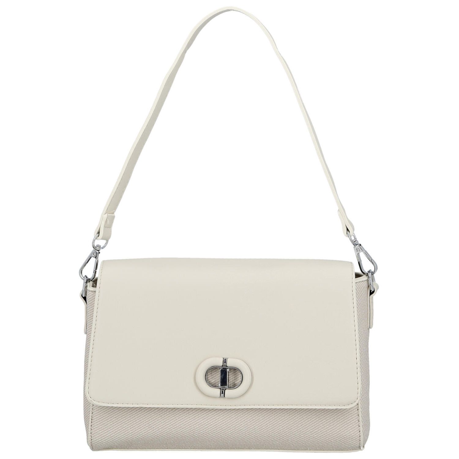 Dámska kabelka na rameno krémová - Paolo bags Faraia